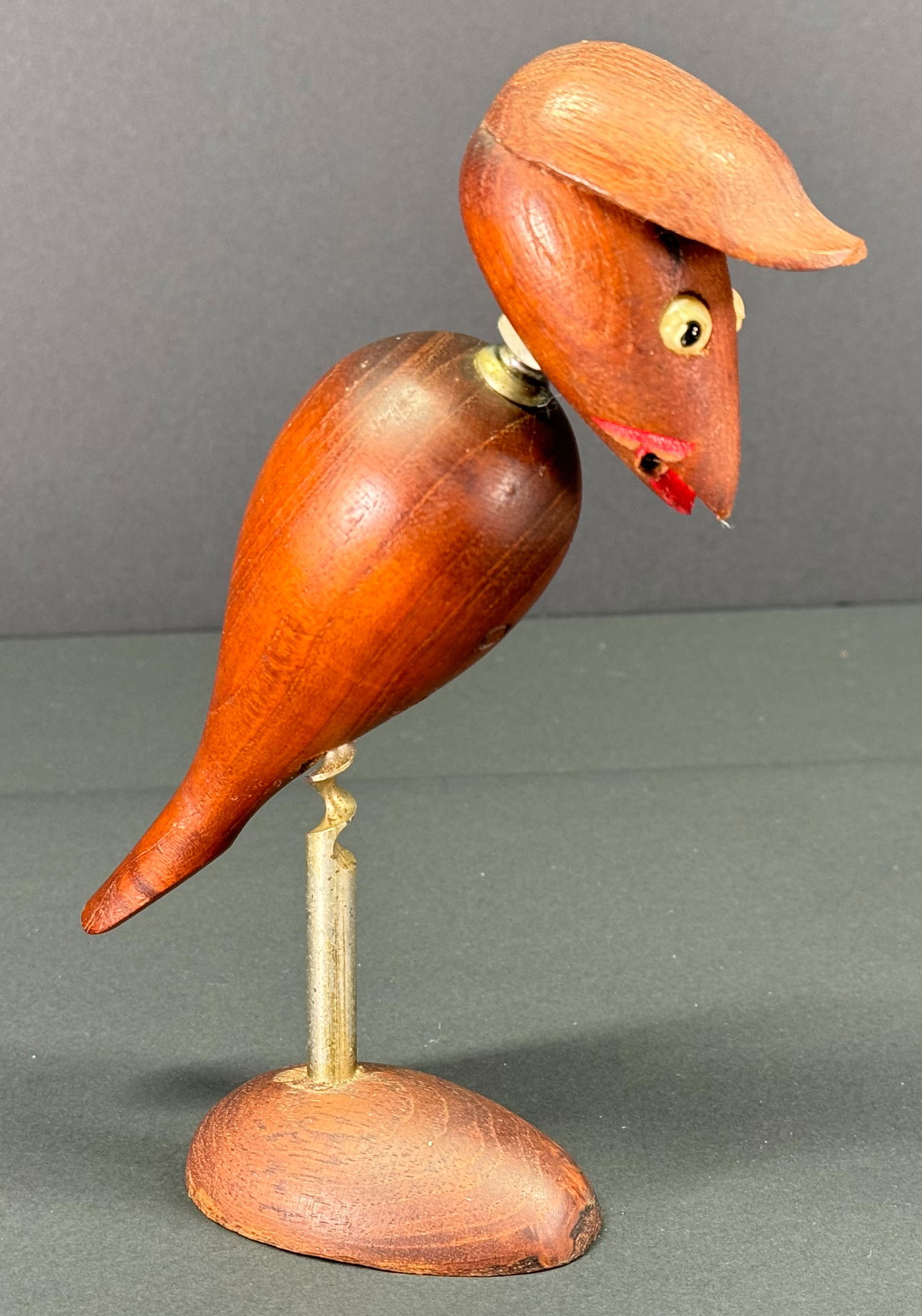 Vintage 1960s Danish teak wooden bird bottle opener / corkscrew (1 of 8)