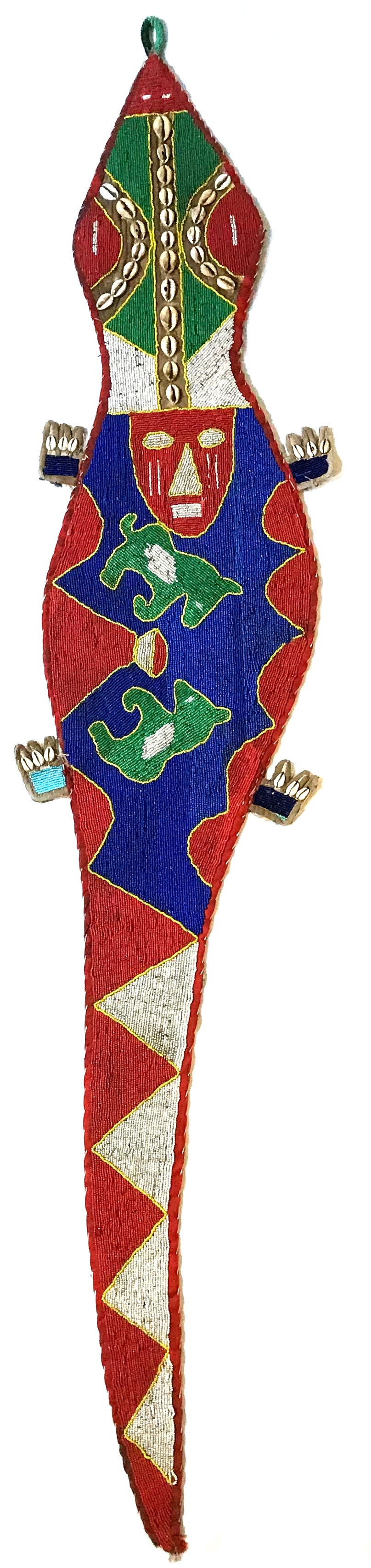 African Yoruba Nigeria Beaded Sash (1 of 9)