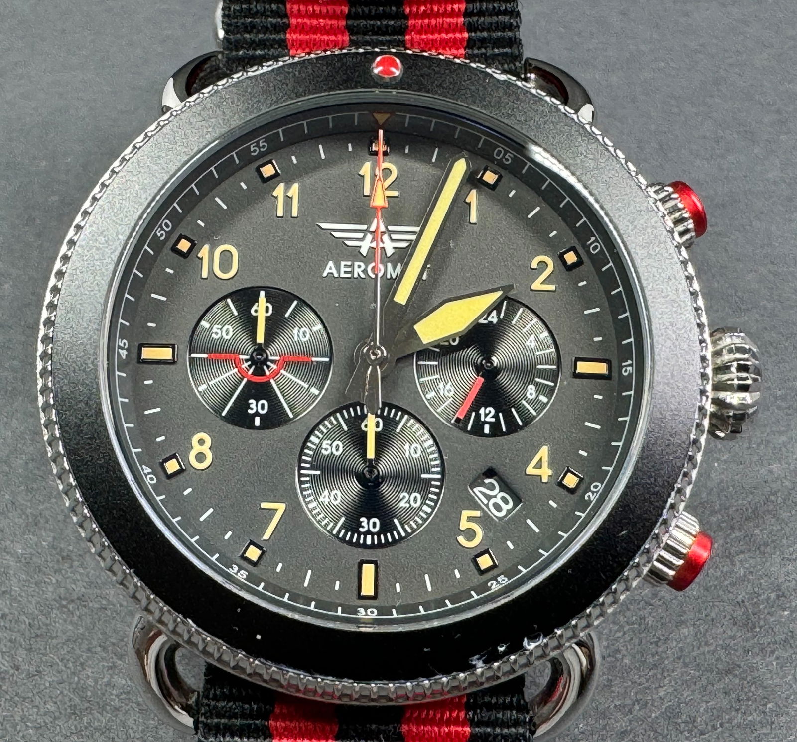 Aeromat Pilot Chronograph Watch. (1 of 9)