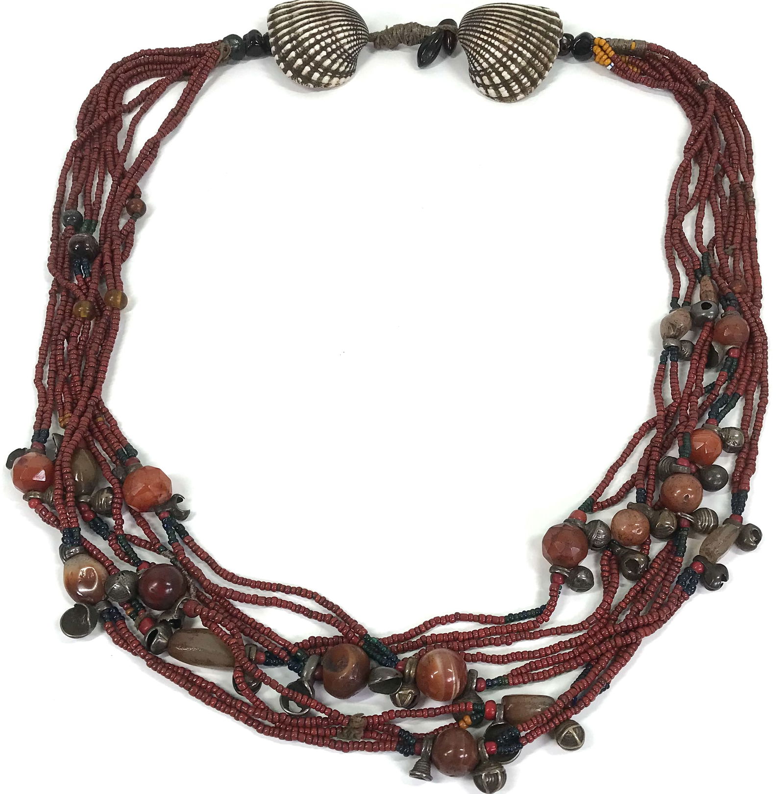 Antique Burmese Chin People Beaded Necklace (1 of 11)