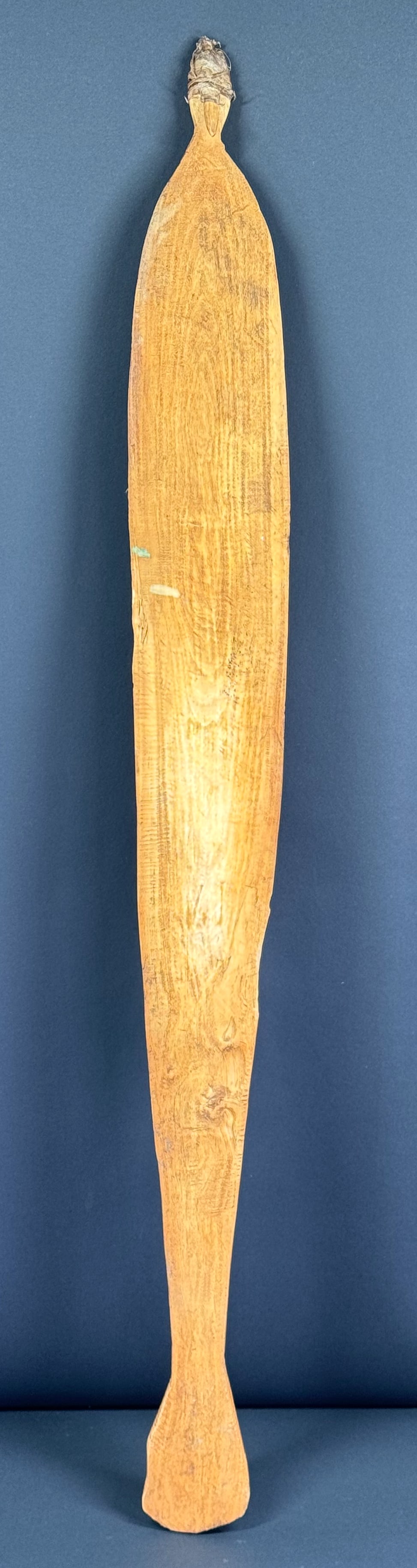 Aboriginal Australia Woomera / Spearthrower. Carved wood with burnt wood decoration, sinew. (1 of 7)