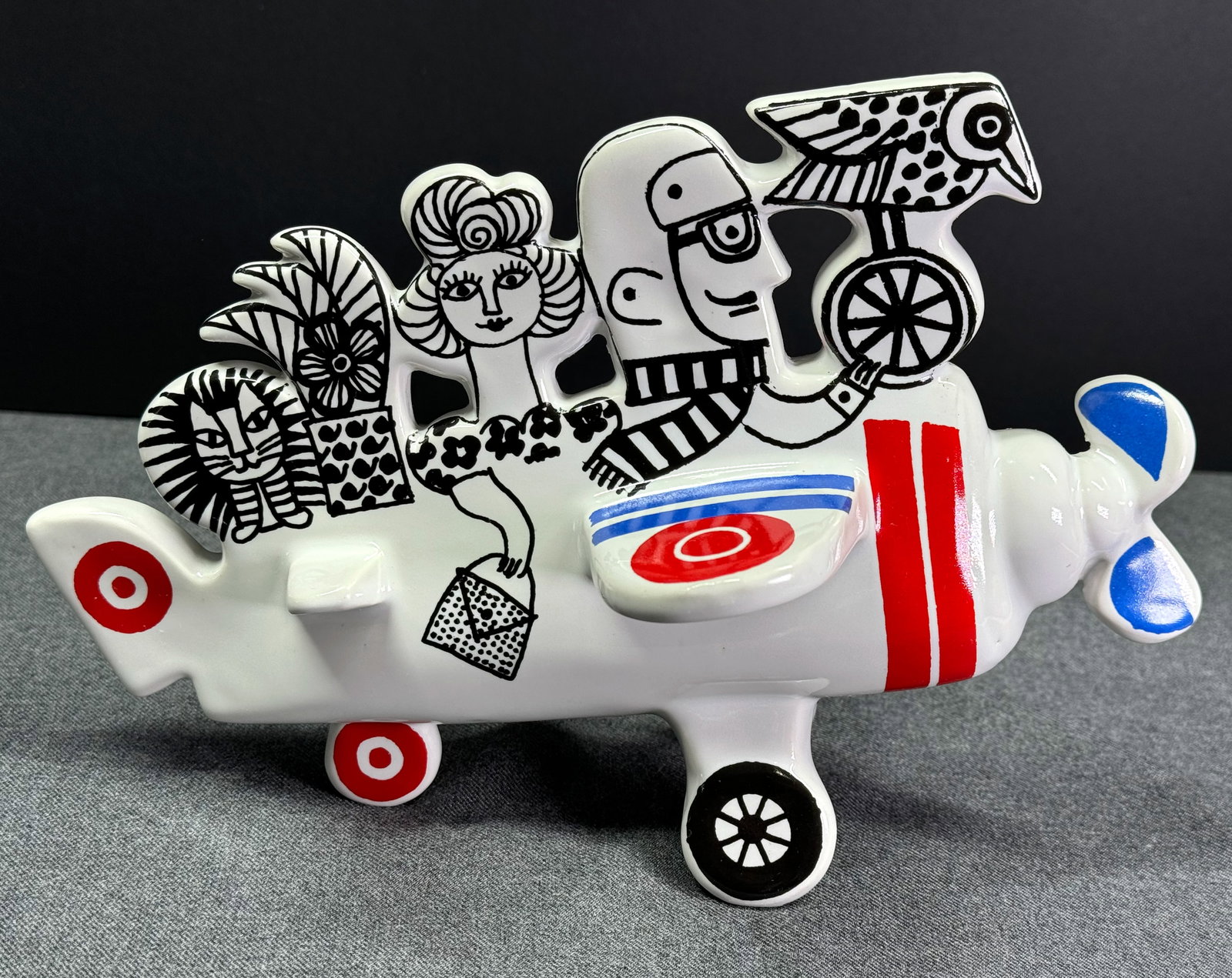 Lisa Larson for Gustavsberg Sweden Traffic Series Flygpan ( Airplane) circa 1971/73. (1 of 10)