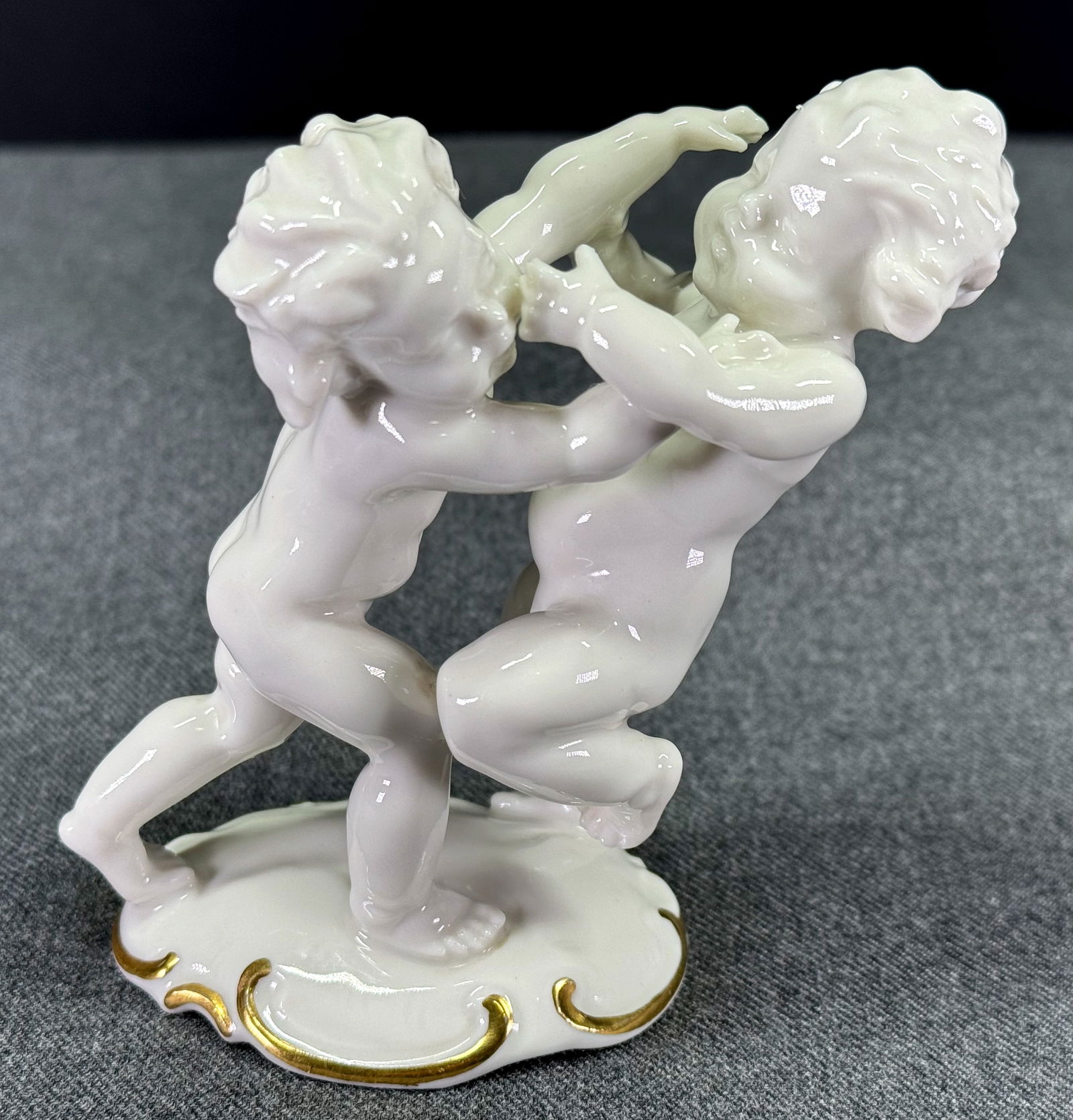Rare Hutschenreuther Germany US ZONE Mark, Karl Tutter Porcelain Cherubs Figurine (1 of 11)