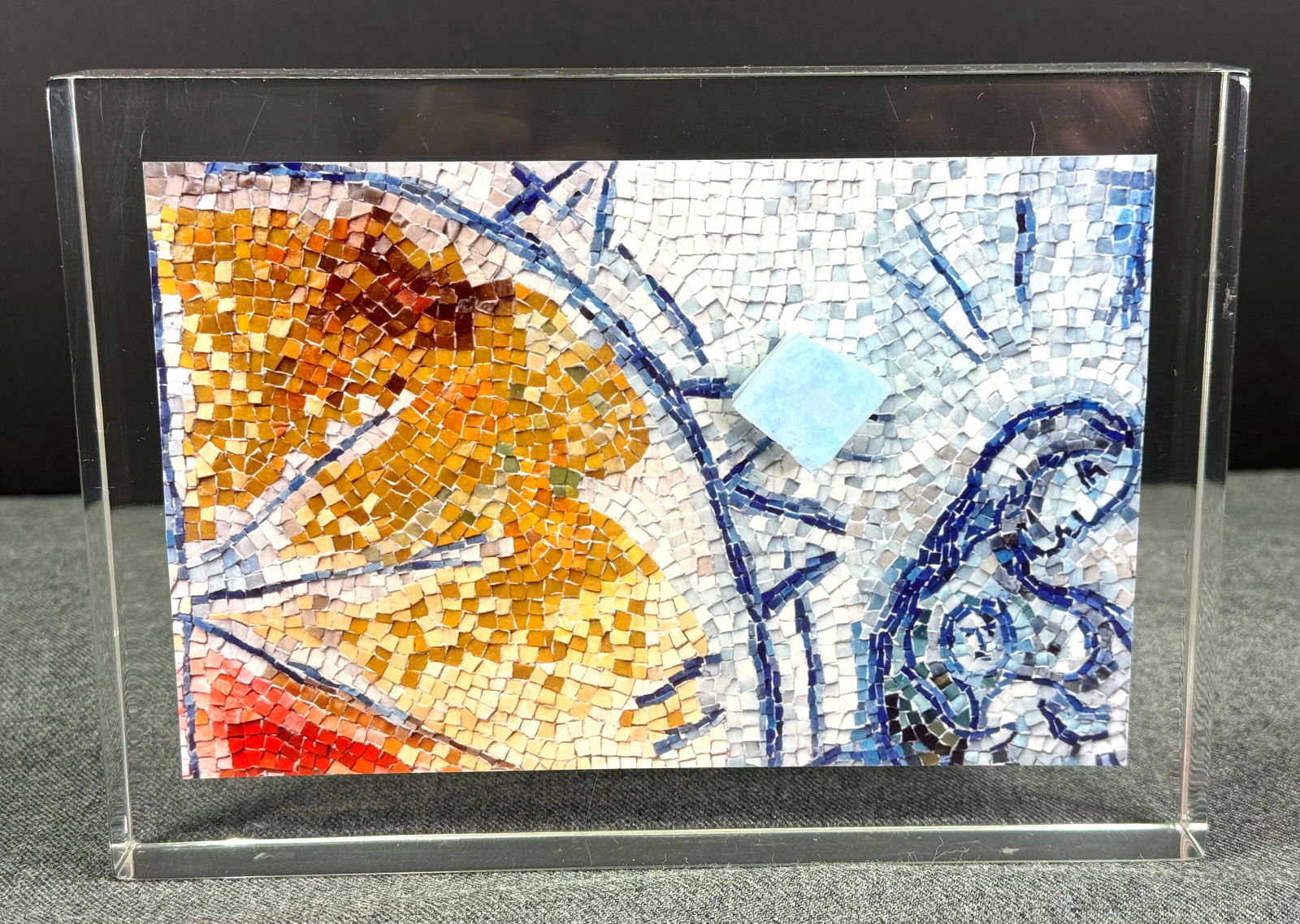 Original Tile from Marc Chagall’s The Four Seasons Mosaic in Chicago. Removed in 1988’s (1 of 11)