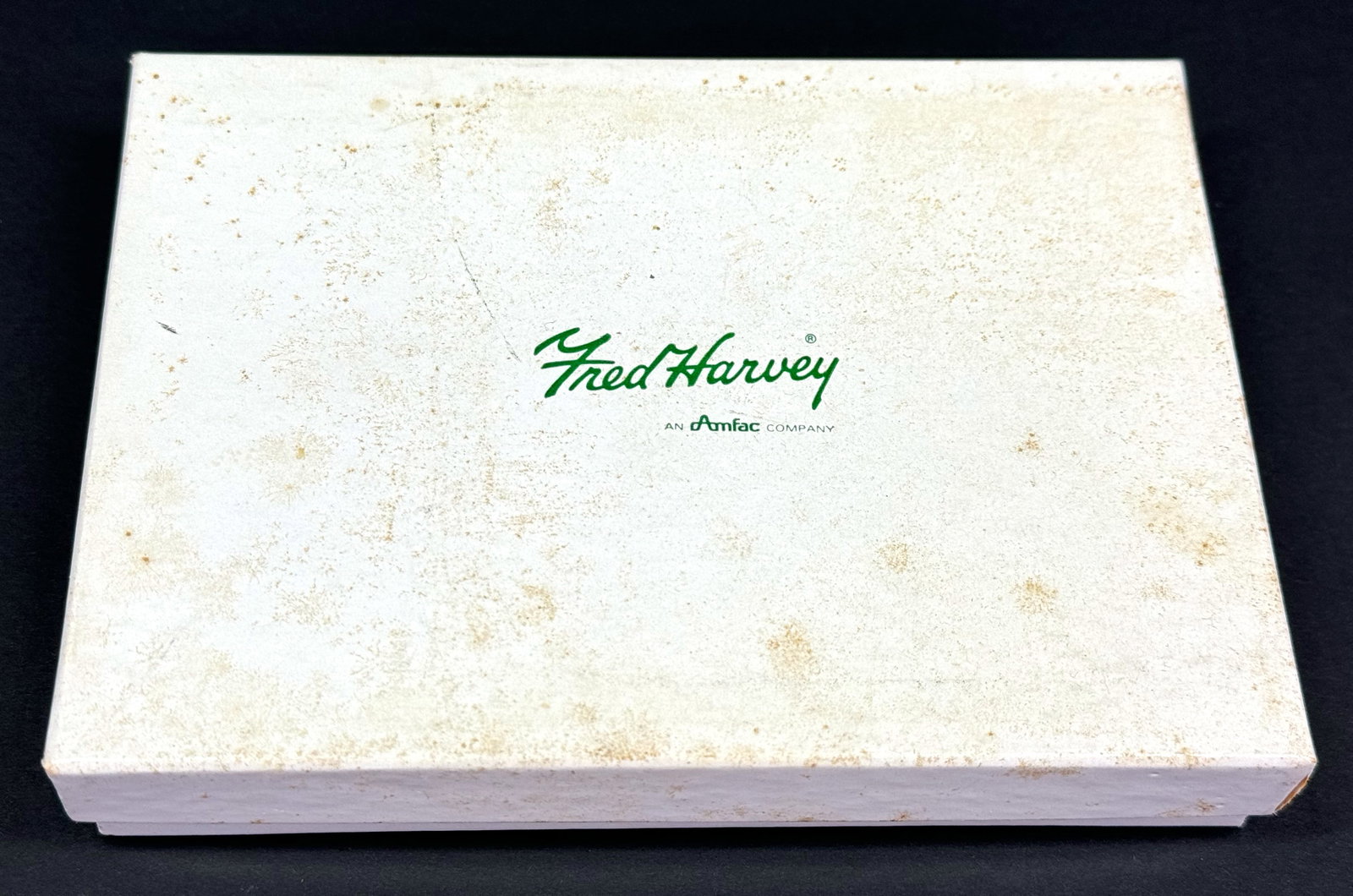 Vintage Fred Harvey cardboard box.: Vintage Fred Harvey cardboard box. Empty For measures please refer to the pictures taken with a measuring tape. Weight 30 Grams. This is a NO RESERVE AUCTION: there are no hidden or confidential reser