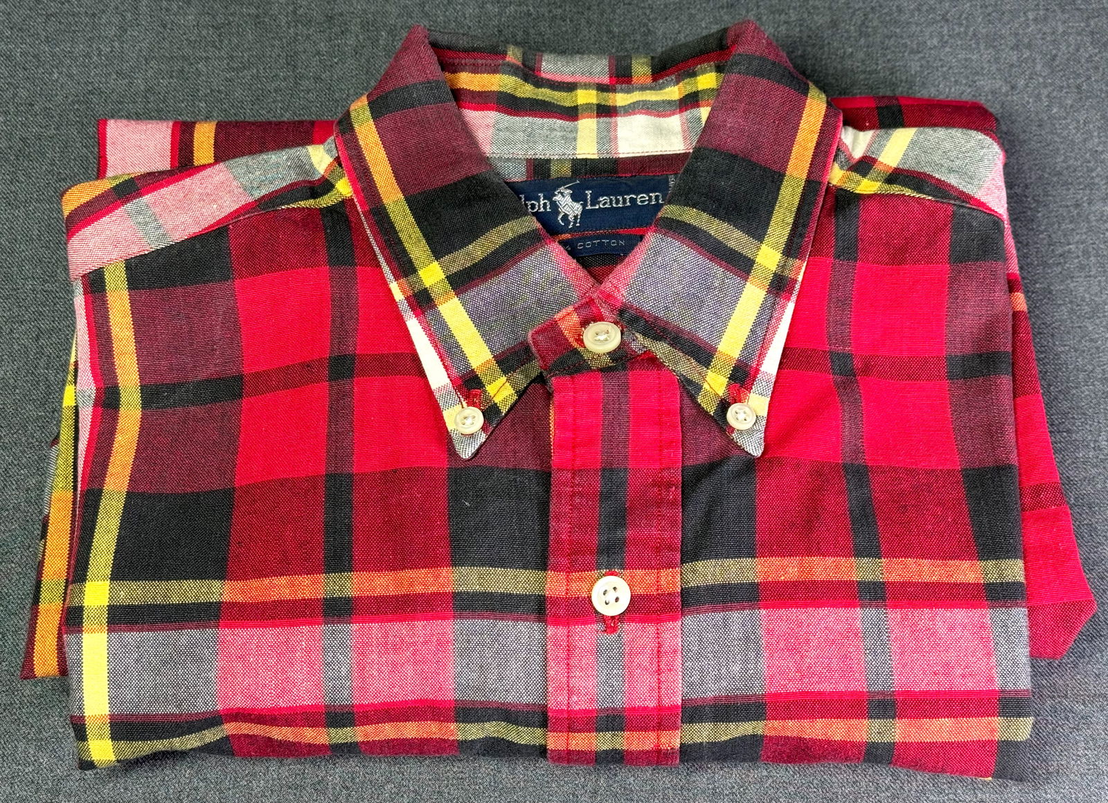 Vintage 90s Unworn Polo Ralph Lauren Men’s Shirt. 100 % cotton. Size M (1 of 5)