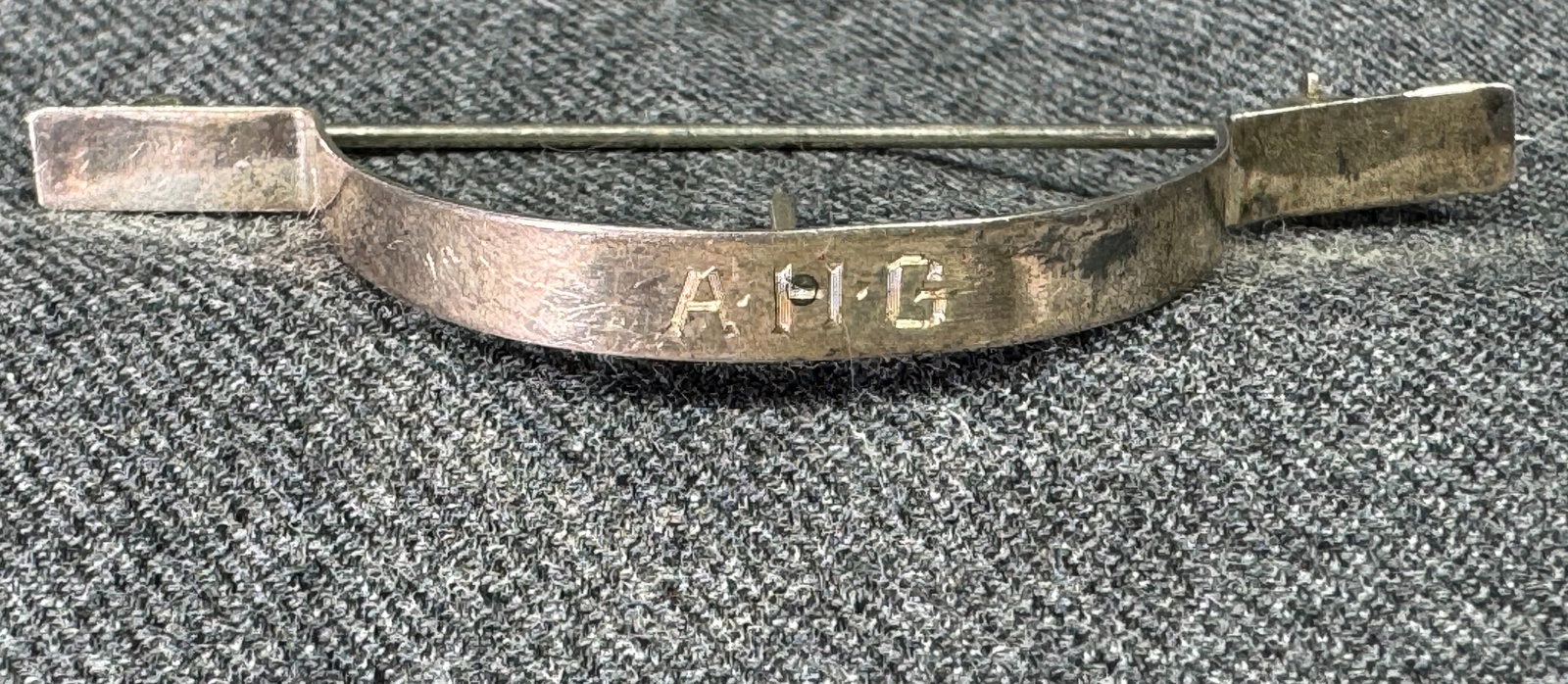 Antique Edwardian Sterling Silver Lapel Posy Holder Brooch Pin. (1 of 7)