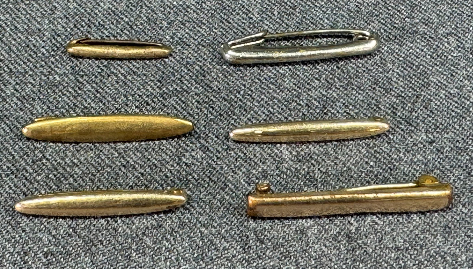 Antique Victorian Edwardian assorted gold-filled and plated lingerie pins. (1 of 11)