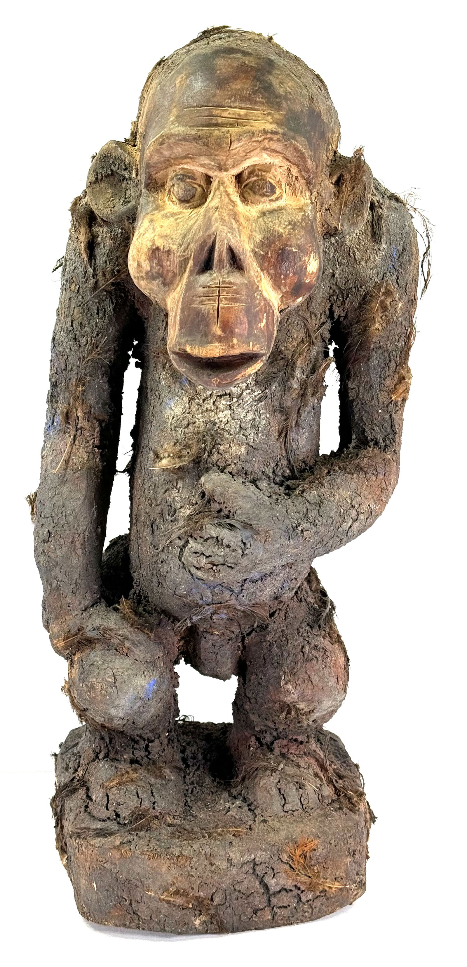 African Bulu Cameroon Monkey Figure. (1 of 11)