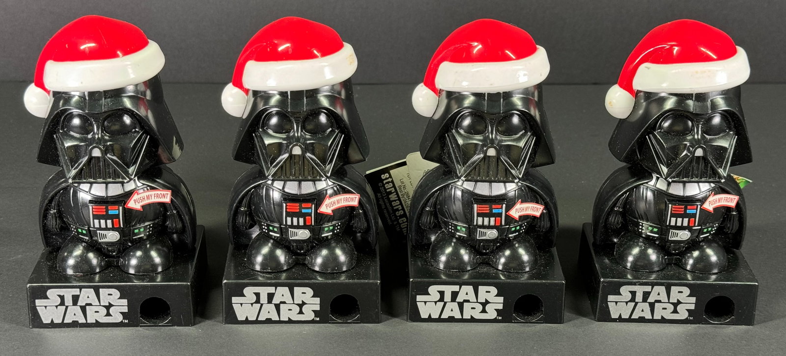 NWT Star Wars Darth Vader Santa breathing sounds candy dispenser 2013.  Lot of 4. (1 of 9)