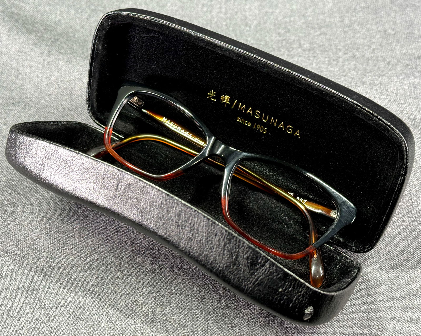 Masunaga Model: 057 Size 52/17-145 Eyeglasses Frame with Case. Made in Japan 77 #39 (1 of 14)