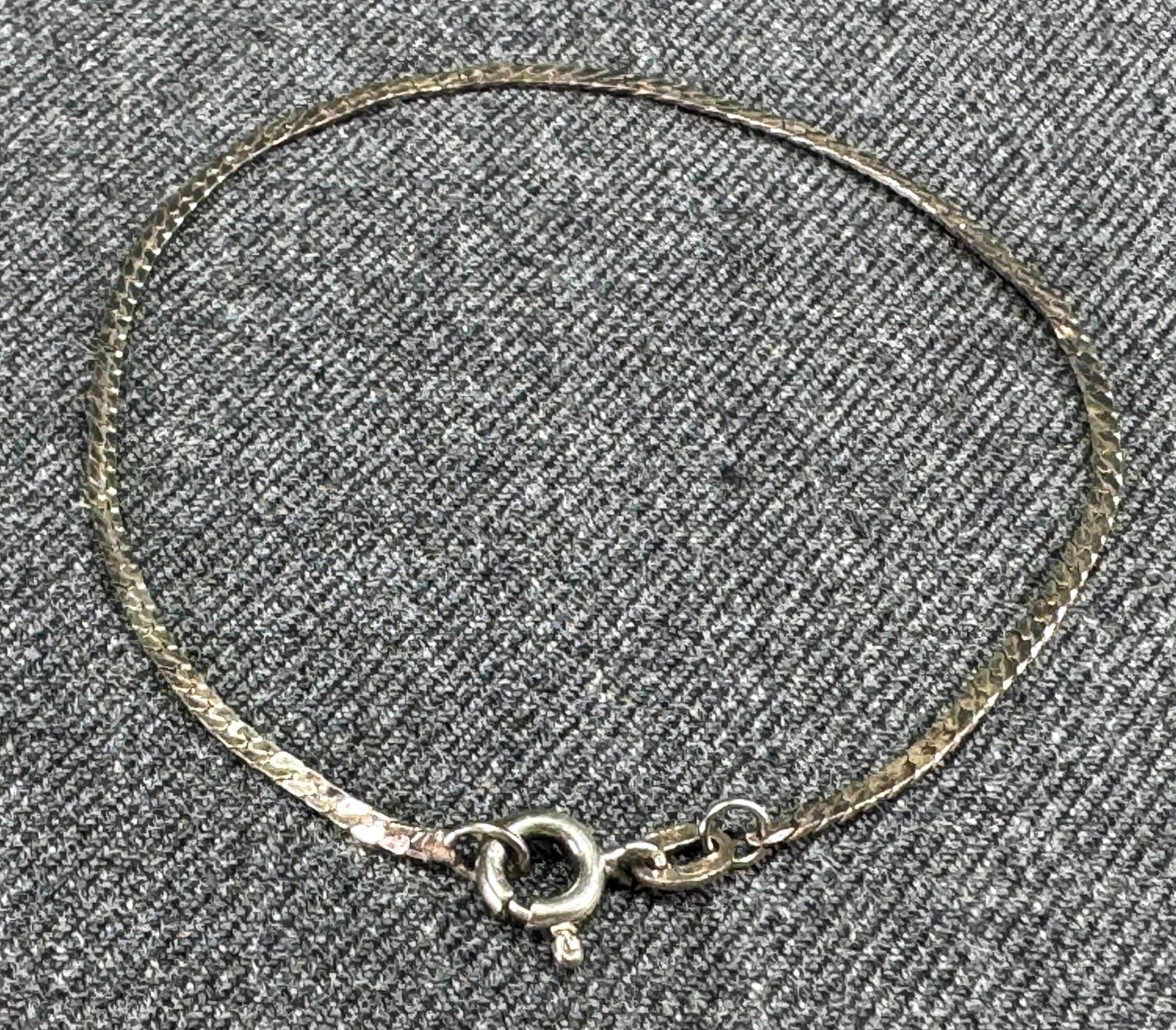 Vintage Italian sterling silver snake chain bracelet (1 of 6)