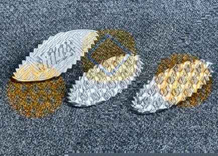 Vintage engraved MM enamel and marked FIX textured gold filled buttons . Lot of 3: Vintage engraved MM enamel and marked FIX textured gold filled buttons . Lot of 3. For measures please refer to the pictures taken with a measuring tape. IN HOUSE Estimated* shipping and handling cost