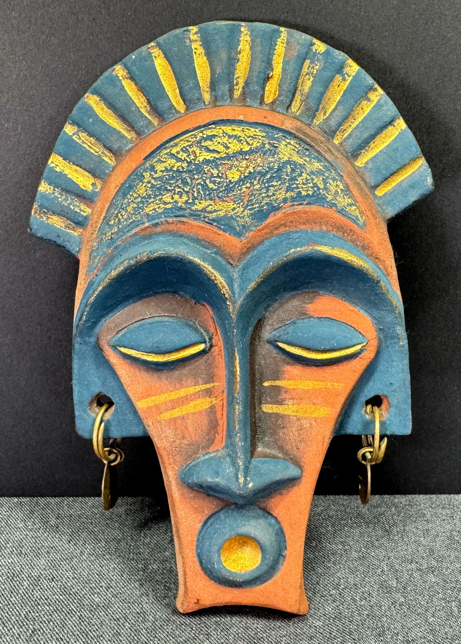 African Style Mask, Carved wood. (1 of 5)