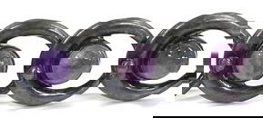 MCM Modernist Pre Eagle Mexico Amethyst Sterling Bracelet