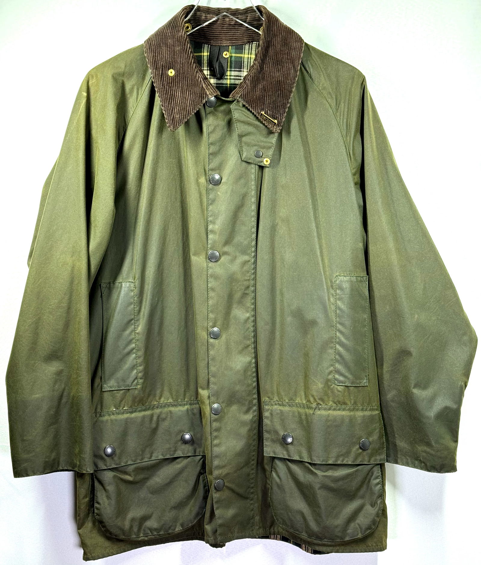 Vintage 90s Barbour Beaufort Jacket with Detachable Hood and Linen Size 40 (1 of 20)
