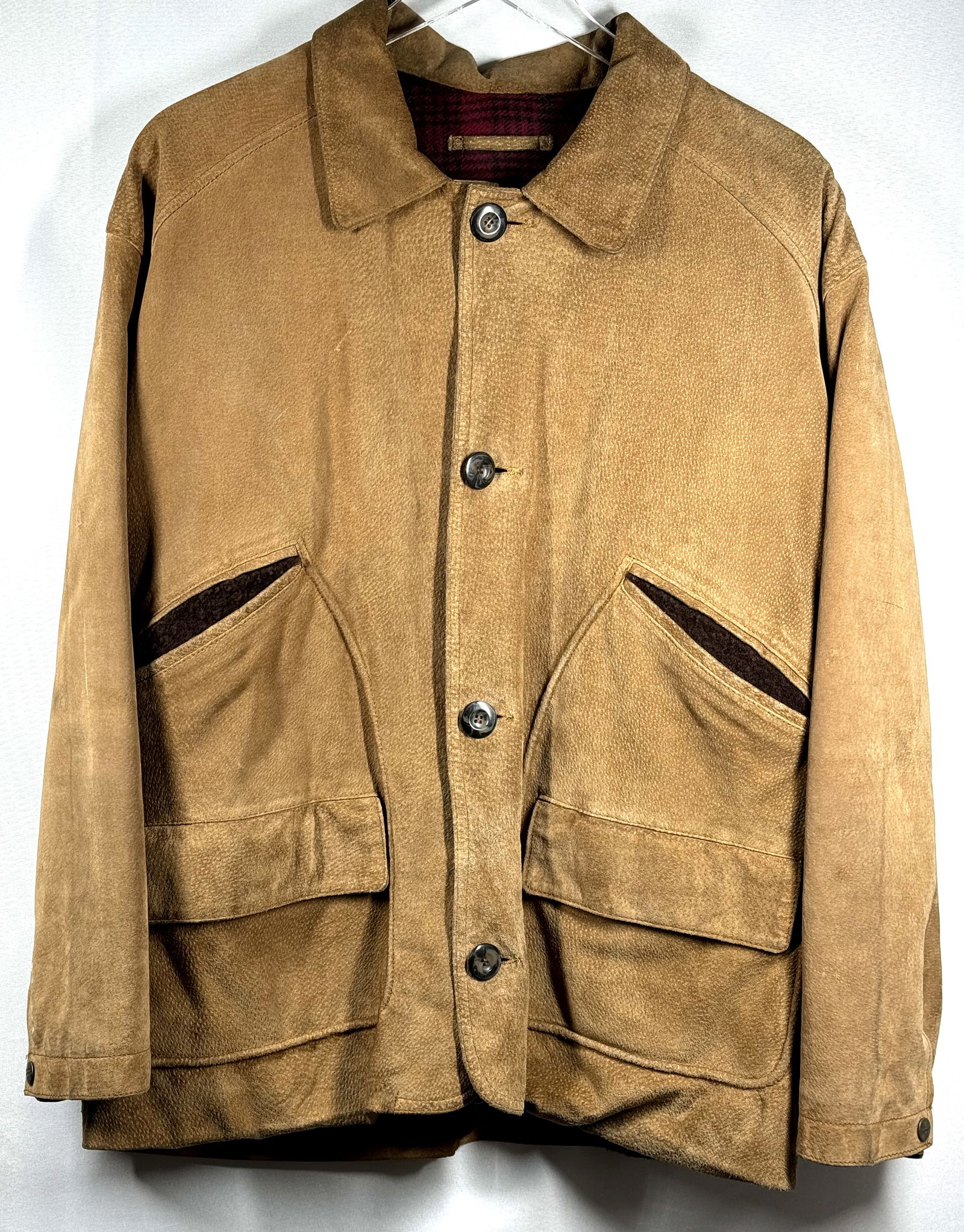 Vintage 90s Chevignon Sport Togs Leather Jacket . Size L (1 of 19)