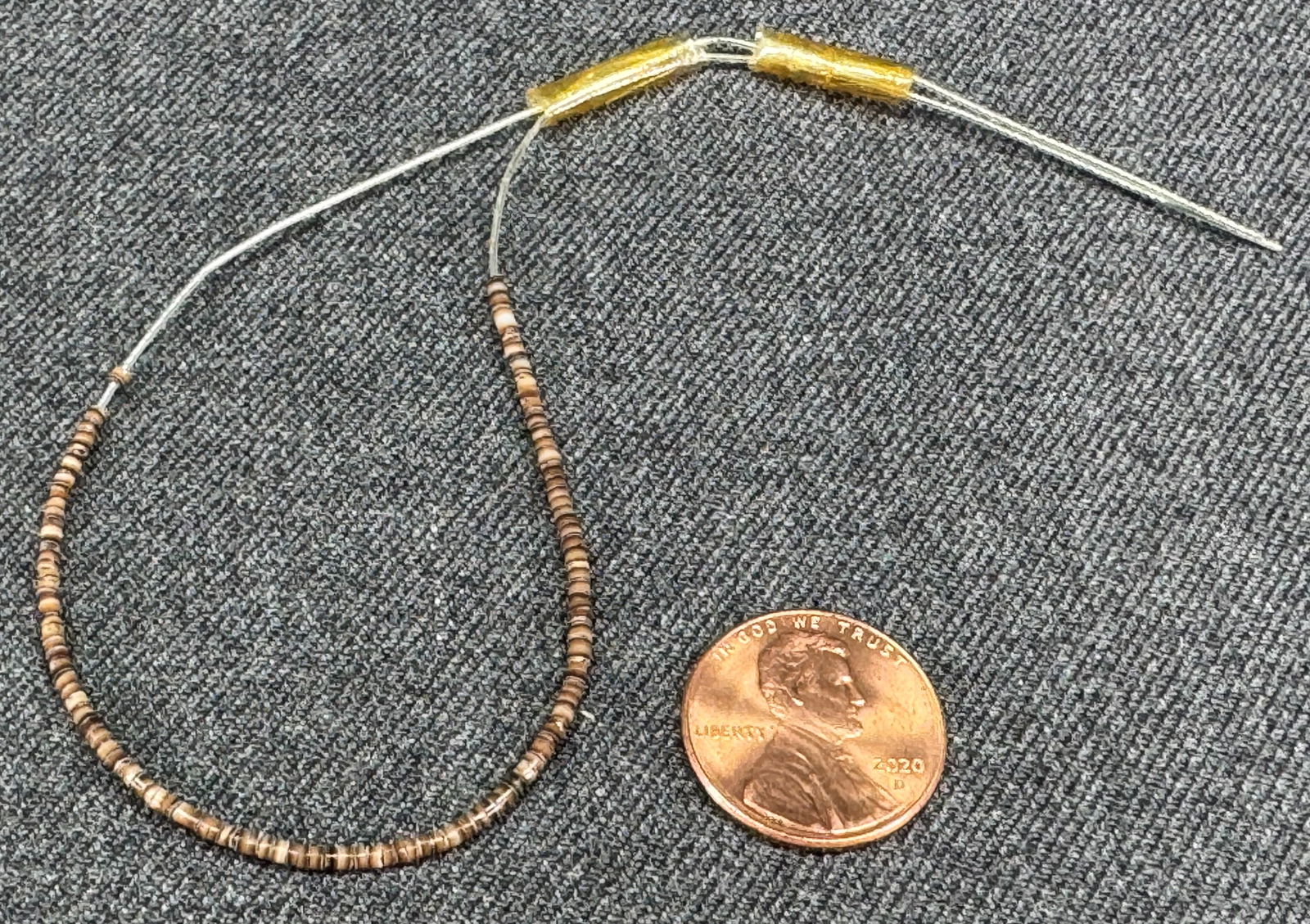 Vintage Jay's Ind Arts Arizona native american style miniature shell heishi beads. (1 of 5)