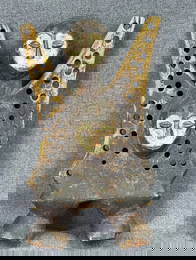 African Lega DRC Kasangala/Katanda Figure. Front and back with faces decoration.