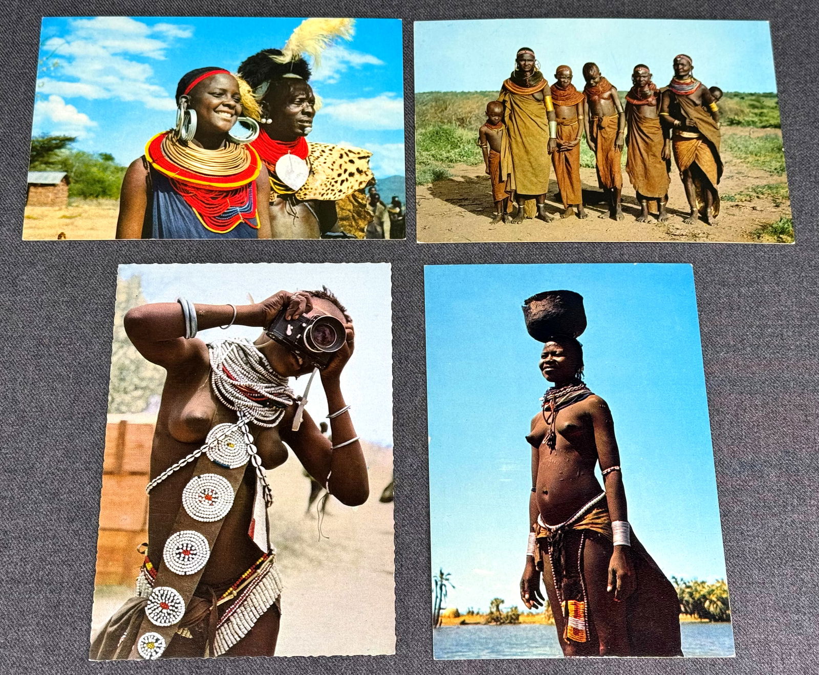 Vintage 70s African Postcards. Turkana People . Lot of 4 .: Vintage 70s African Postcards. Turkana People . Lot of 4. Each measures 6 x 4 inches. IN HOUSE Estimated* shipping and handling cost within the U.S. : $7 We combine shipping. *This estimate was calcul