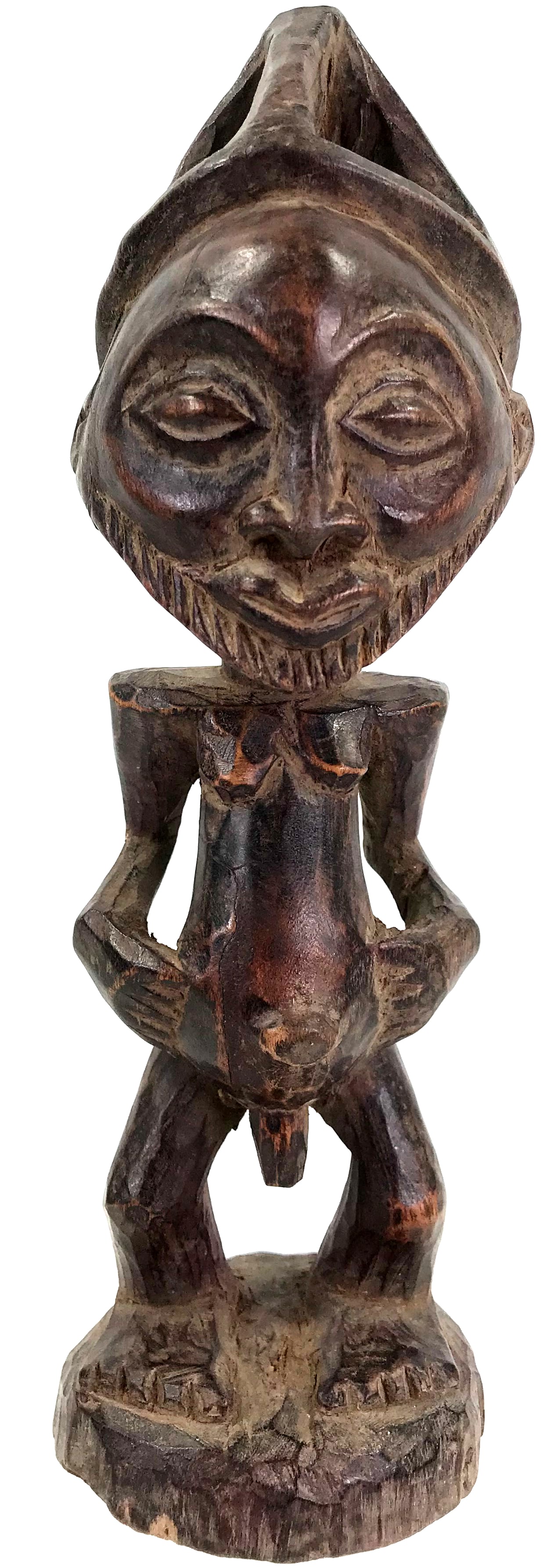 Africa Kusu, DRC, Male Figure. Carved wood. (1 of 10)