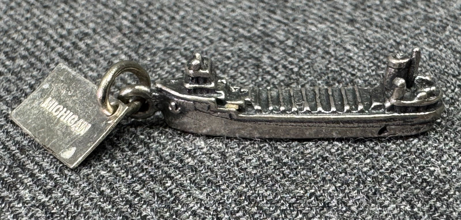 Vintage Bell Trading Post Sterling Michigan Boat Pendant Bracelet Charm (1 of 7)