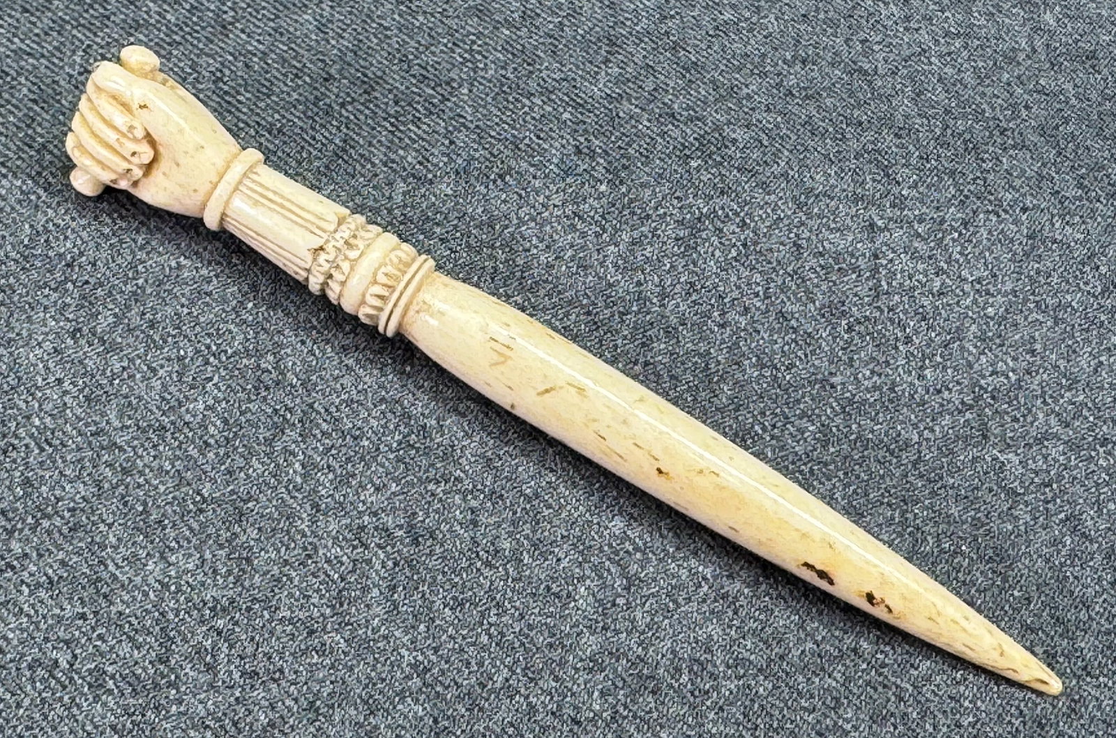 Antique 19th C. Sailor - Made Fist Bodkin (1 of 9)