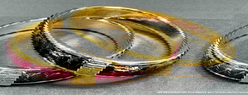 Vintage Sca Tel Italy burgundy and black goldtone metal bracelet bangles.: Vintage Sca Tel Italy burgundy and black goldtone metal bracelet bangles. Marked. For measures please refer to the pictures taken with a measuring tape. Weight: 32 Grams. This is a NO RESERVE AUCTION:
