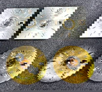Vintage artsy assemblage assorted jeweled watch dials button covers. Lot of 4: Vintage artsy assemblage assorted jeweled watch dials button covers. Lot of 4. Unmarked. For measures please refer to the pictures taken with a measuring tape. Weight: 23 Grams. IN HOUSE Estimated* SH
