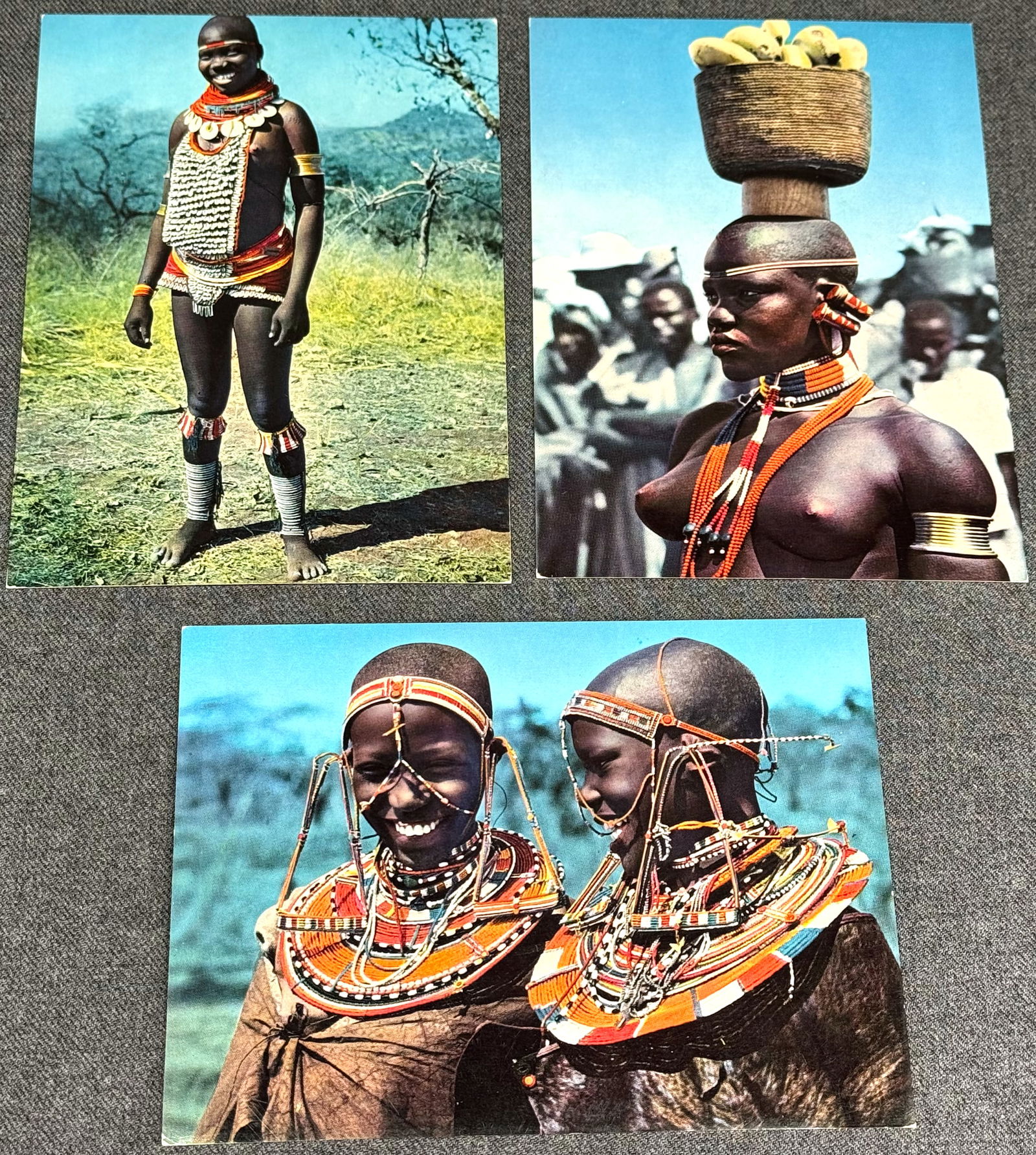 Vintage 70s African Postcards. Girls and Woman by Sapra Studios. Lot of 3 .: Vintage 70s African Postcards. Girls and Woman by Sapra Studios. Lot of 3 . Each measures 6 x 4 inches. IN HOUSE Estimated* shipping and handling cost within the U.S. : $7 We combine shipping. *This e