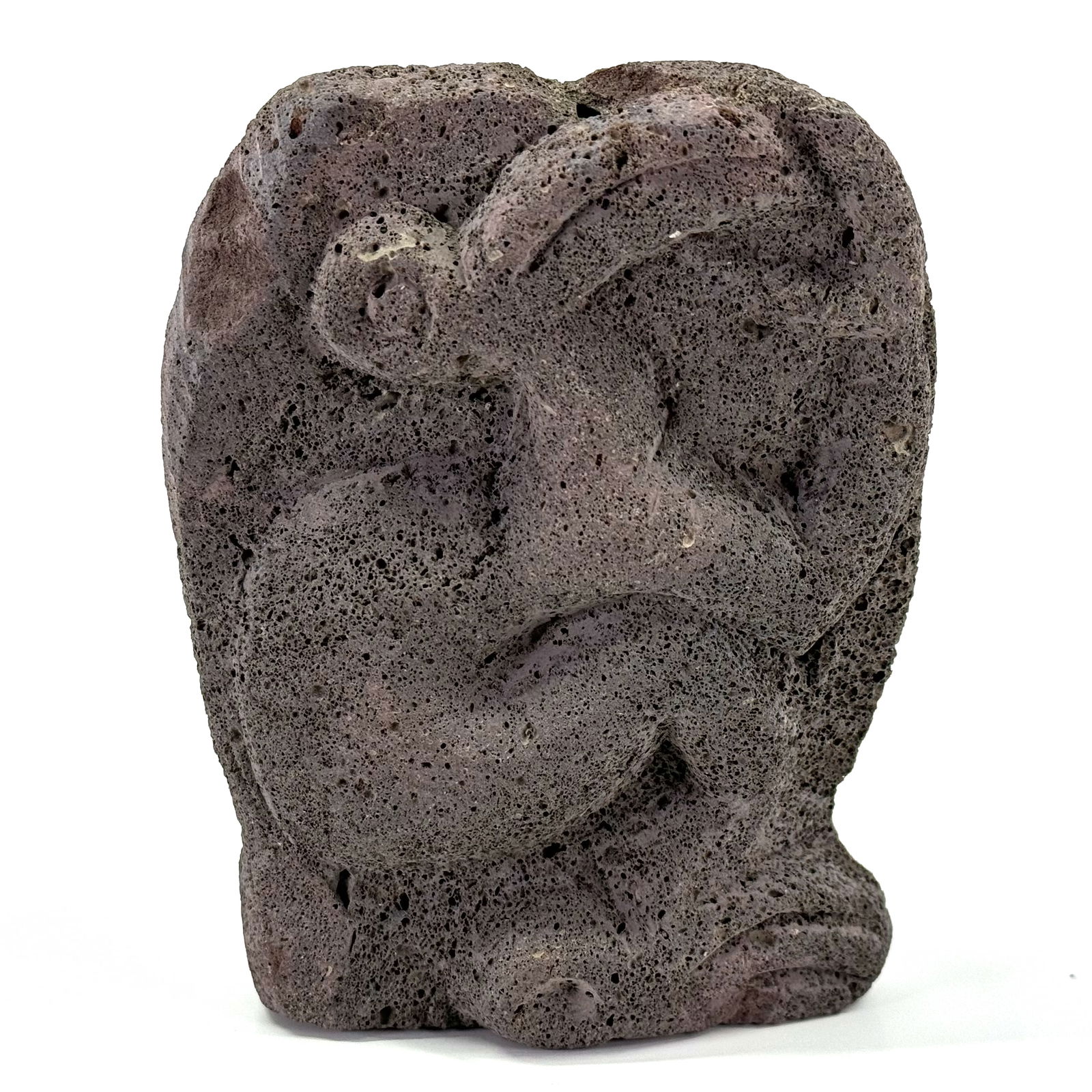 Easter Island Tangata Man (Birdman). Carved tuff rock. Double sided. (1 of 7)