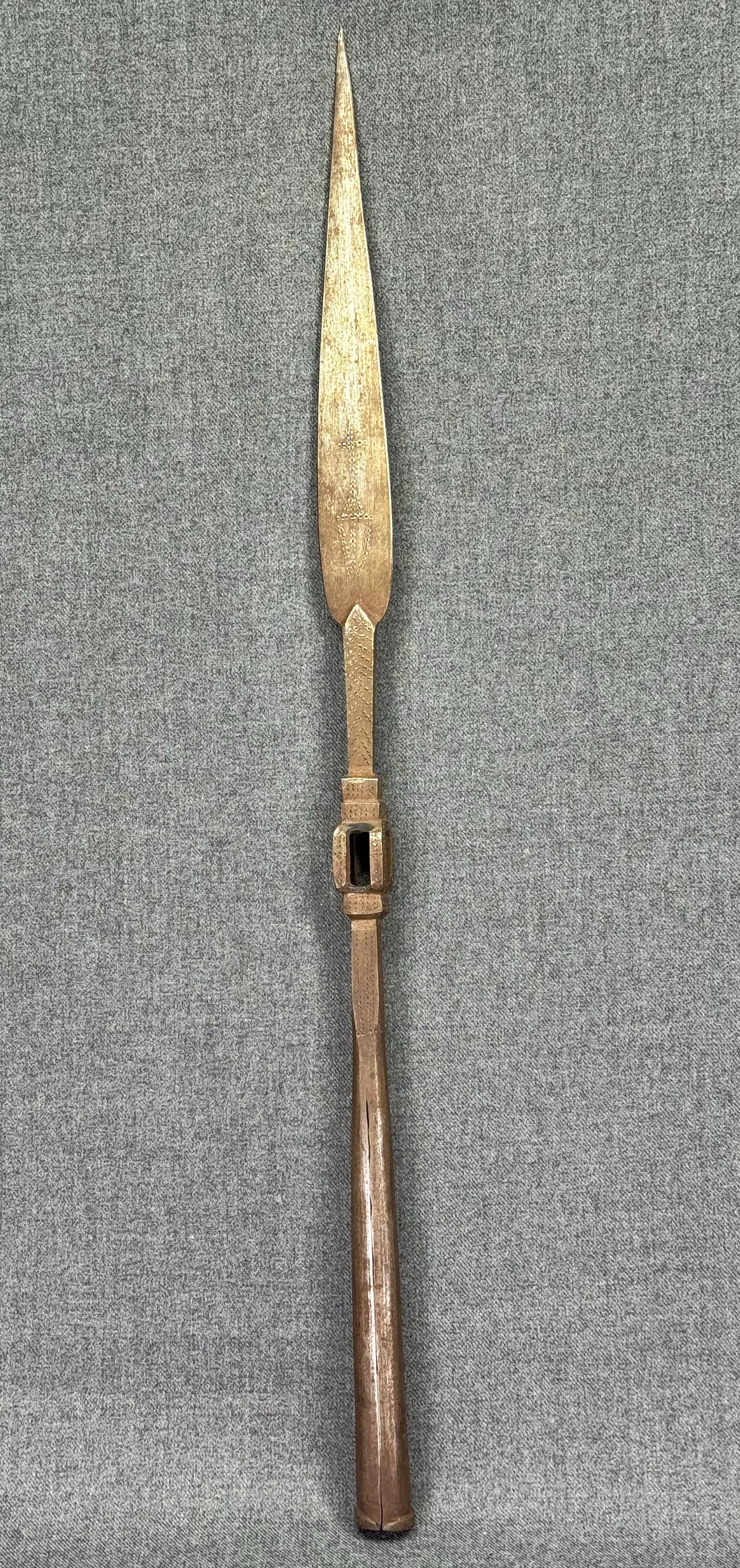 African Ethiopian Spear Head. Decorated iron .: IN HOUSE FLAT SHIPPING & HANDLING COST WITHIN ALL THE U.S. : 19 To bypass LiveShipping, and use our In-House shipping service for 19 or shipping combined for multiple lots, please select “Arrang