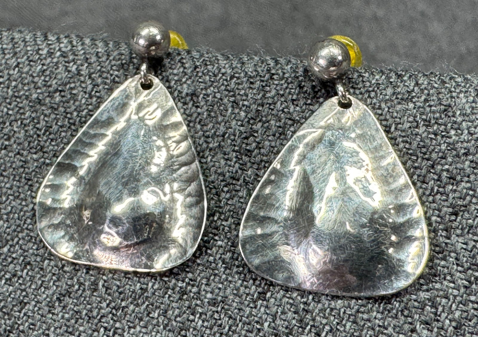 Vintage MCM Fred and Kate Pearce sterling silver stud earrings: IN HOUSE FLAT SHIPPING & HANDLING COST WITHIN ALL THE U.S. : 7 To bypass LiveShipping, and use our In-House shipping service for 7 or shipping combined for multiple lots, please select “Arrange