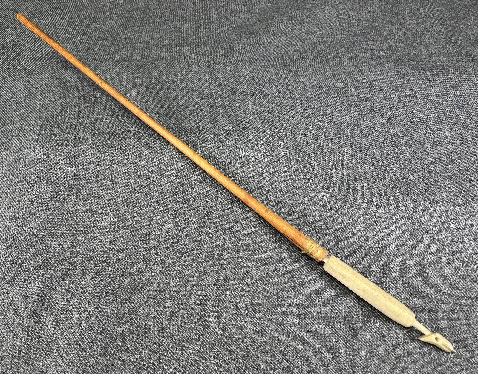 Antique Inuit Miniature Harpoon.: IN HOUSE FLAT SHIPPING & HANDLING COST WITHIN ALL THE U.S. : 12 To bypass LiveShipping, and use our In-House shipping service for 12 or shipping combined for multiple lots, please select “Arrang