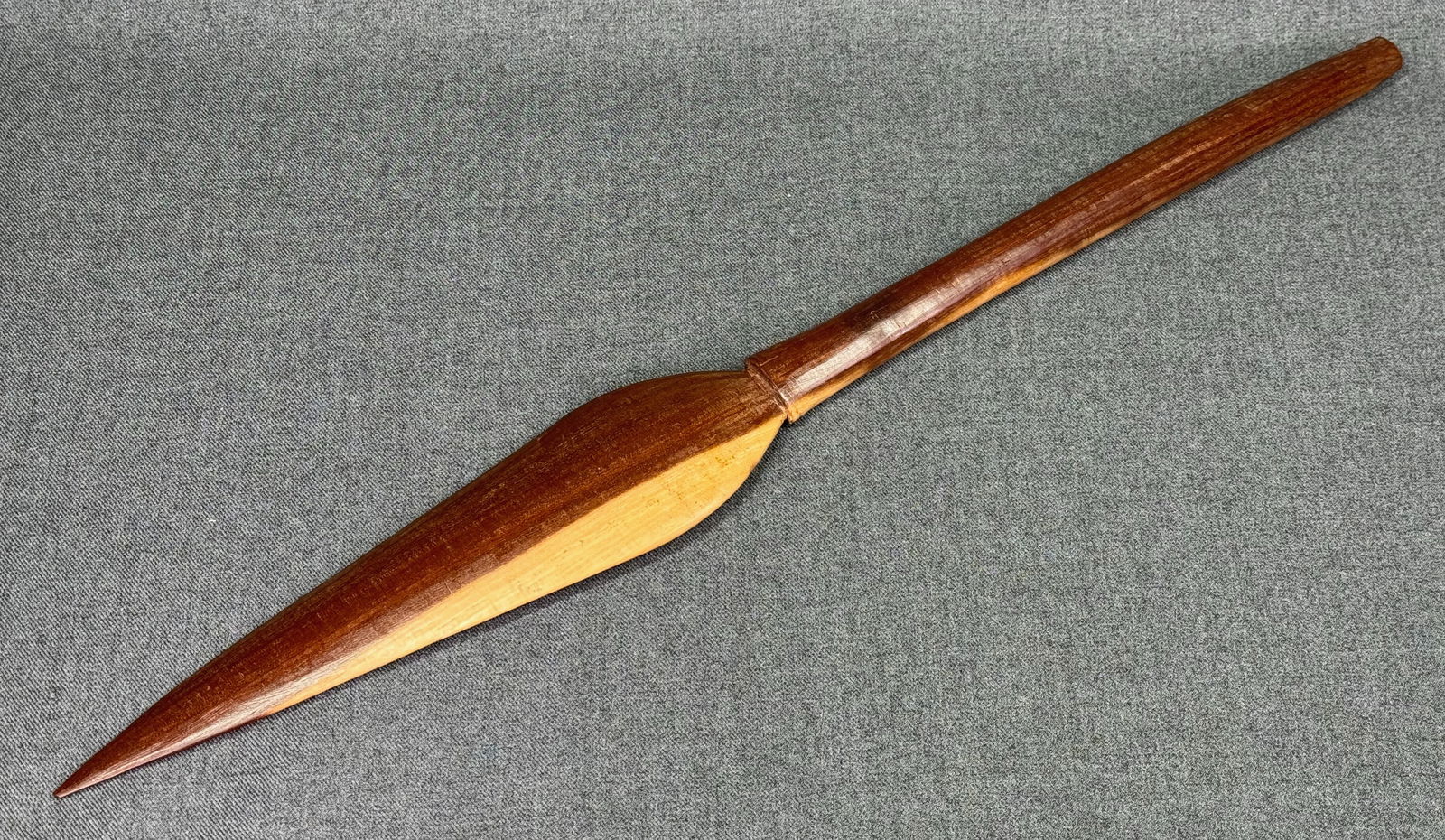 Aboriginal Australia Spear Tip. Carved mulga wood.: IN HOUSE FLAT SHIPPING & HANDLING COST WITHIN ALL THE U.S. : 14 To bypass LiveShipping, and use our In-House shipping service for 14 or shipping combined for multiple lots, please select “Arrang