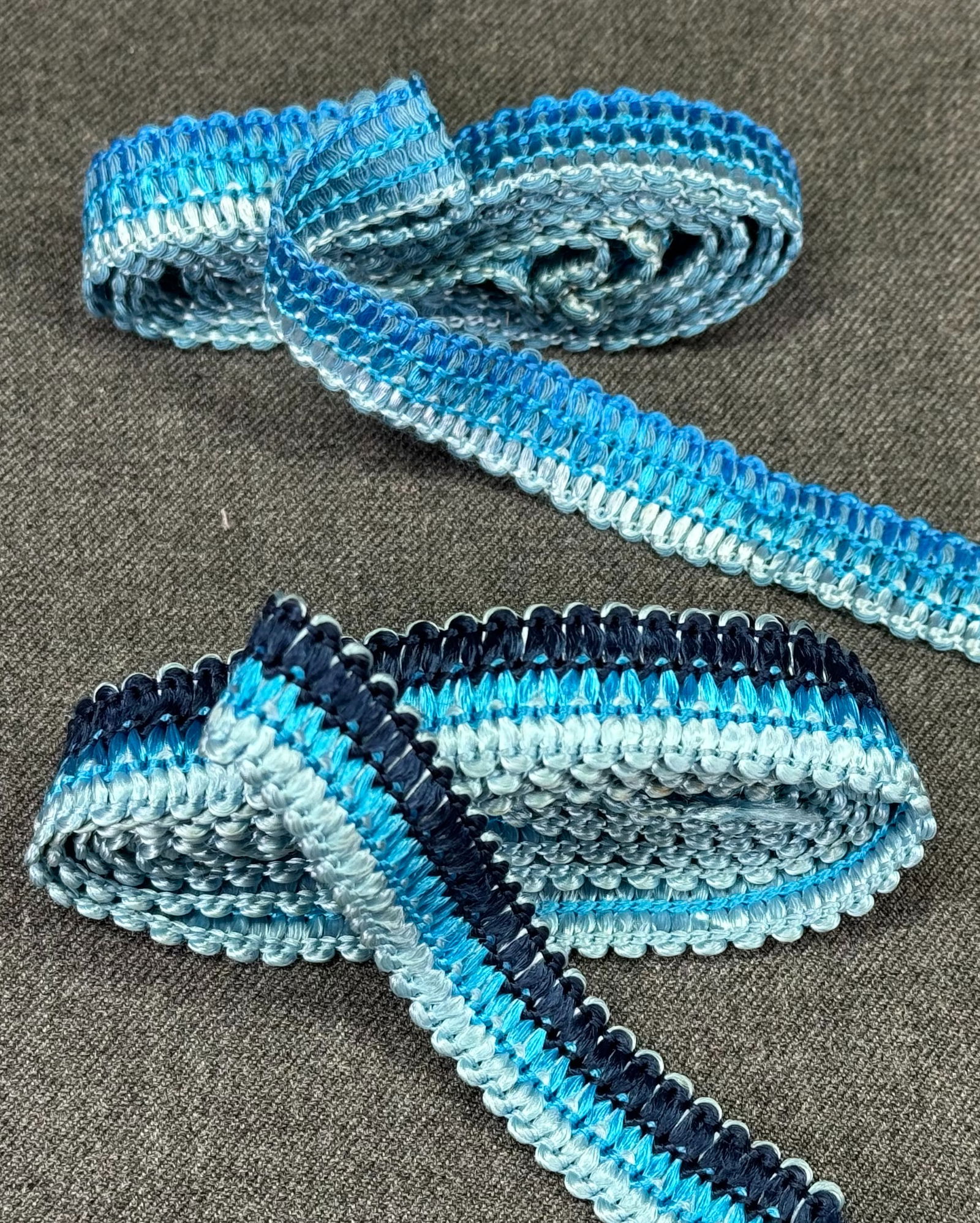 Vintage woven trim for sewing crafts. 1 3/4 & 1 1/4 yards long. Unused: IN HOUSE FLAT SHIPPING & HANDLING COST WITHIN ALL THE U.S. : 7 To bypass LiveShipping, and use our In-House shipping service for 7 or shipping combined for multiple lots, please select “Arrange