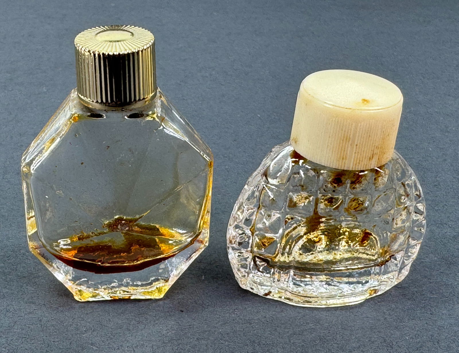 Vintage assorted miniature perfume bottles. Lot of 2 (1 of 7)