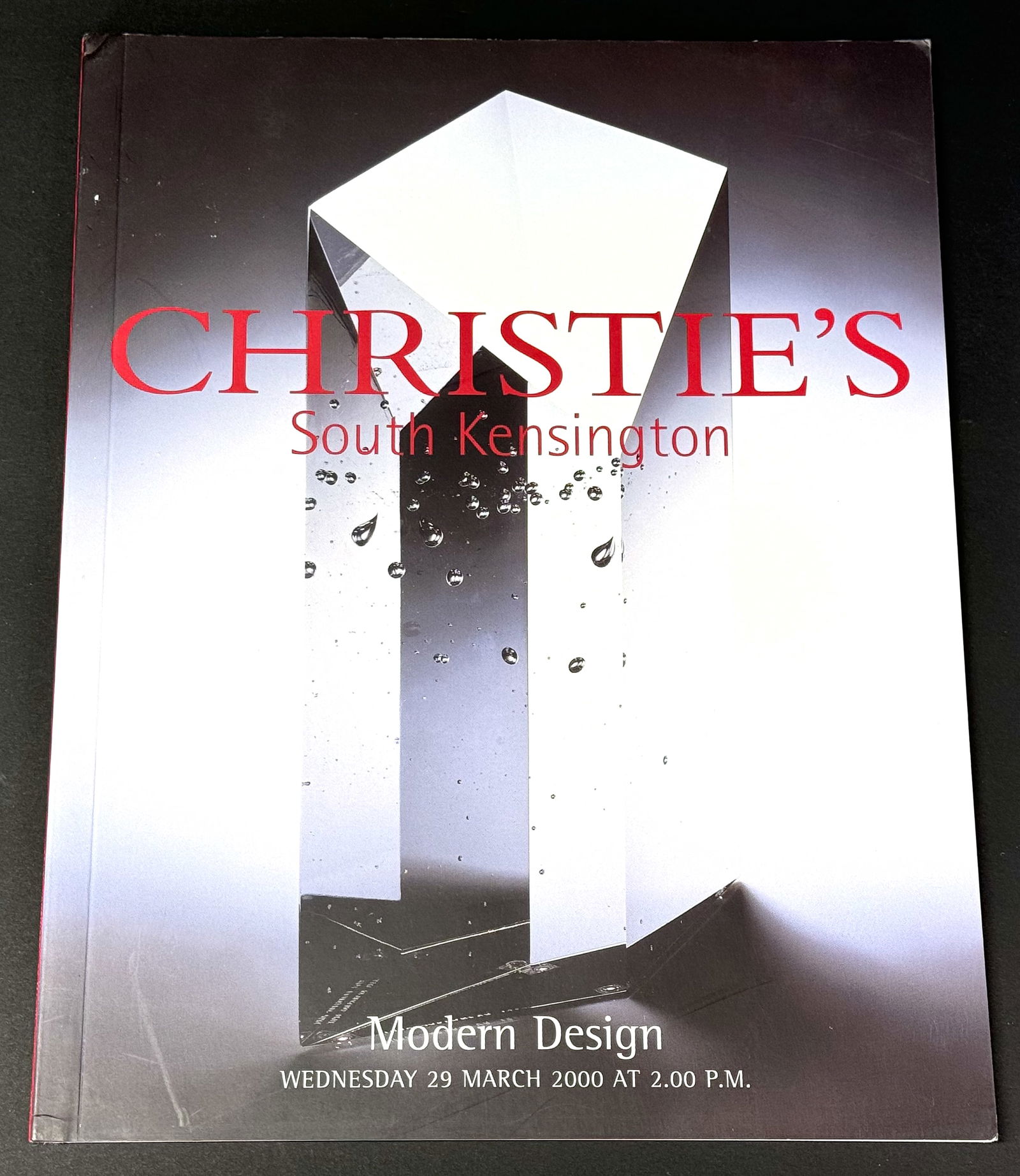 Christie's Modern Design South Kensington, 03/29/00 Auction Catalog: IN HOUSE FLAT SHIPPING & HANDLING COST WITHIN ALL THE U.S. : 7 To bypass LiveShipping, and use our In-House shipping service for 7 or shipping combined for multiple lots, please select “Arrange