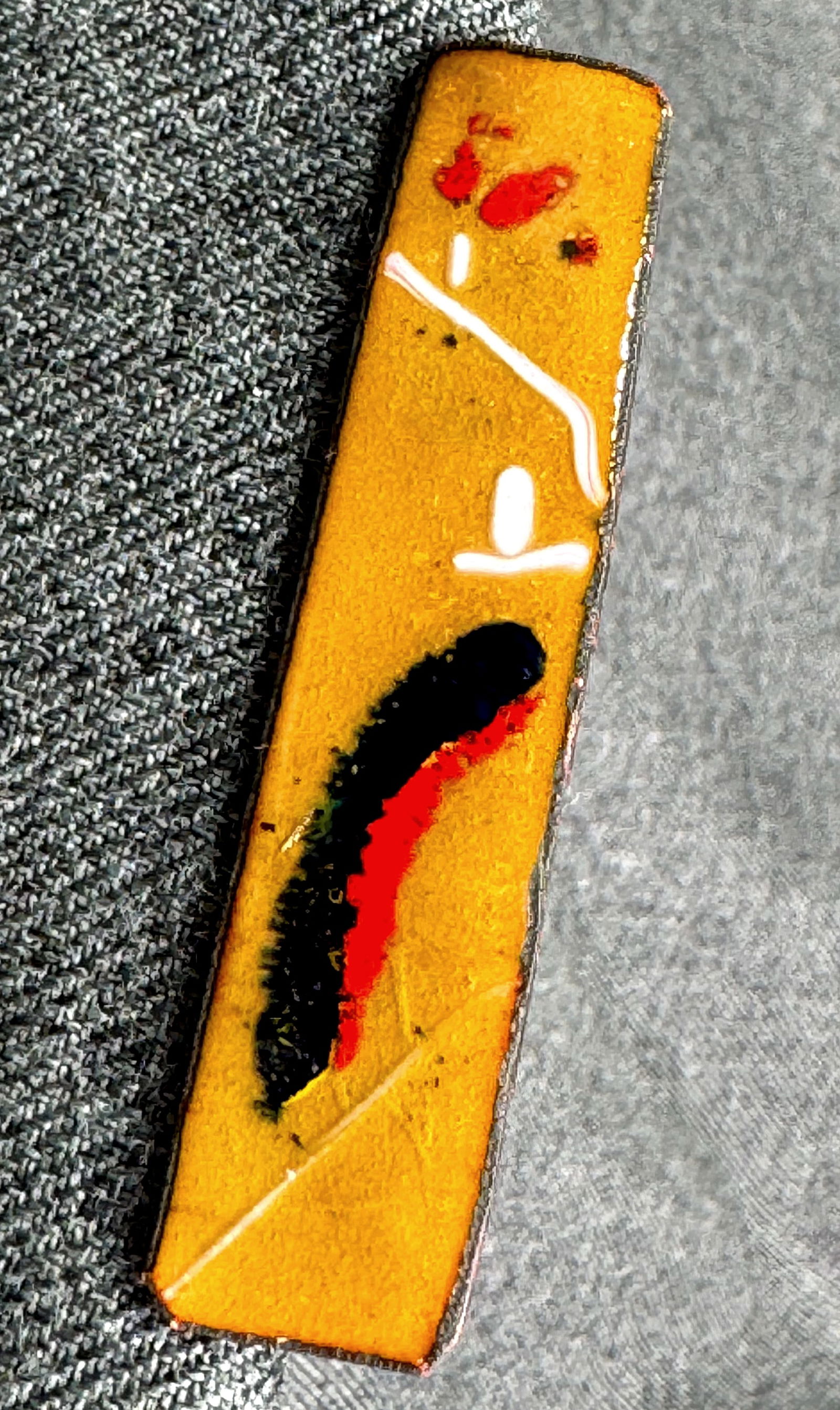 Vintage MCM Lorraine Tarachas (1925-2024) birds on branches enamel copper brooch pin: IN HOUSE FLAT SHIPPING & HANDLING COST WITHIN ALL THE U.S. : $7 To bypass LiveShipping, and use our In-House shipping service for $7 or shipping combined for multiple lots, please select “Arrange Yo