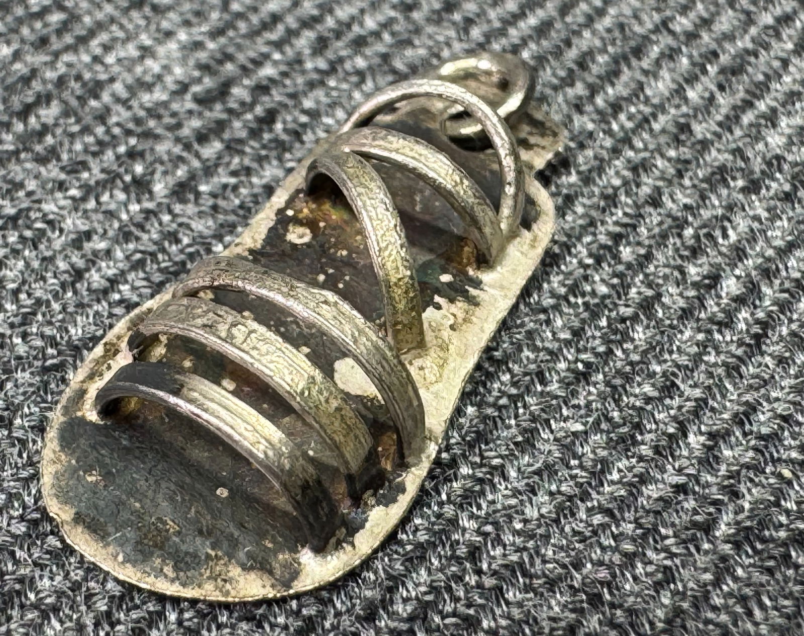 Vintage sterling silver sandal bracelet charm pendant (1 of 5)