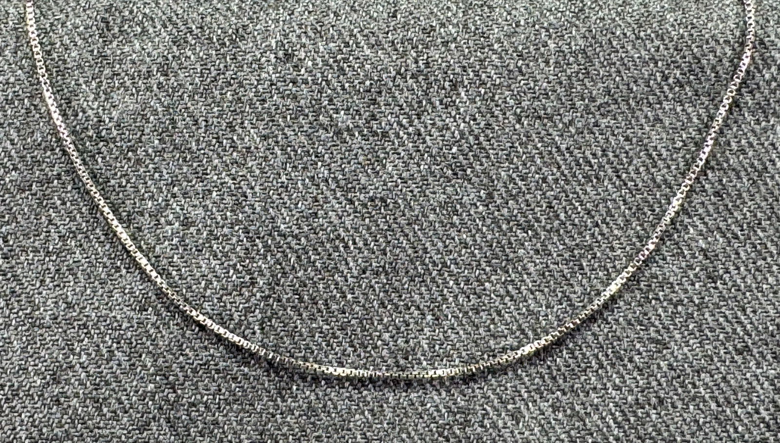 Vintage OTC Italy 925 sterling silver box chain strap necklace (1 of 7)
