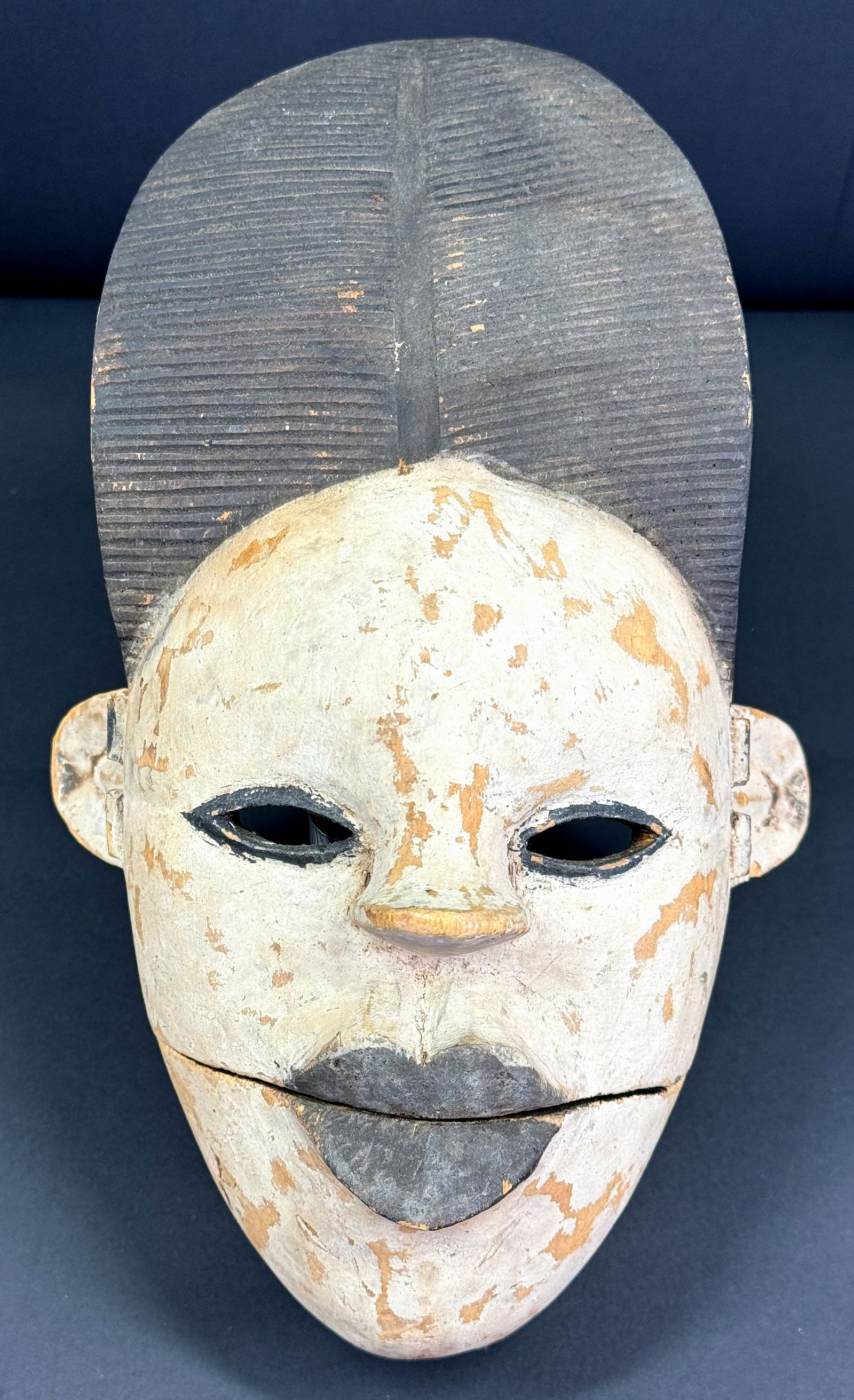 African Ogoni Nigeria Elu Articulated Jaw Mask. - 2