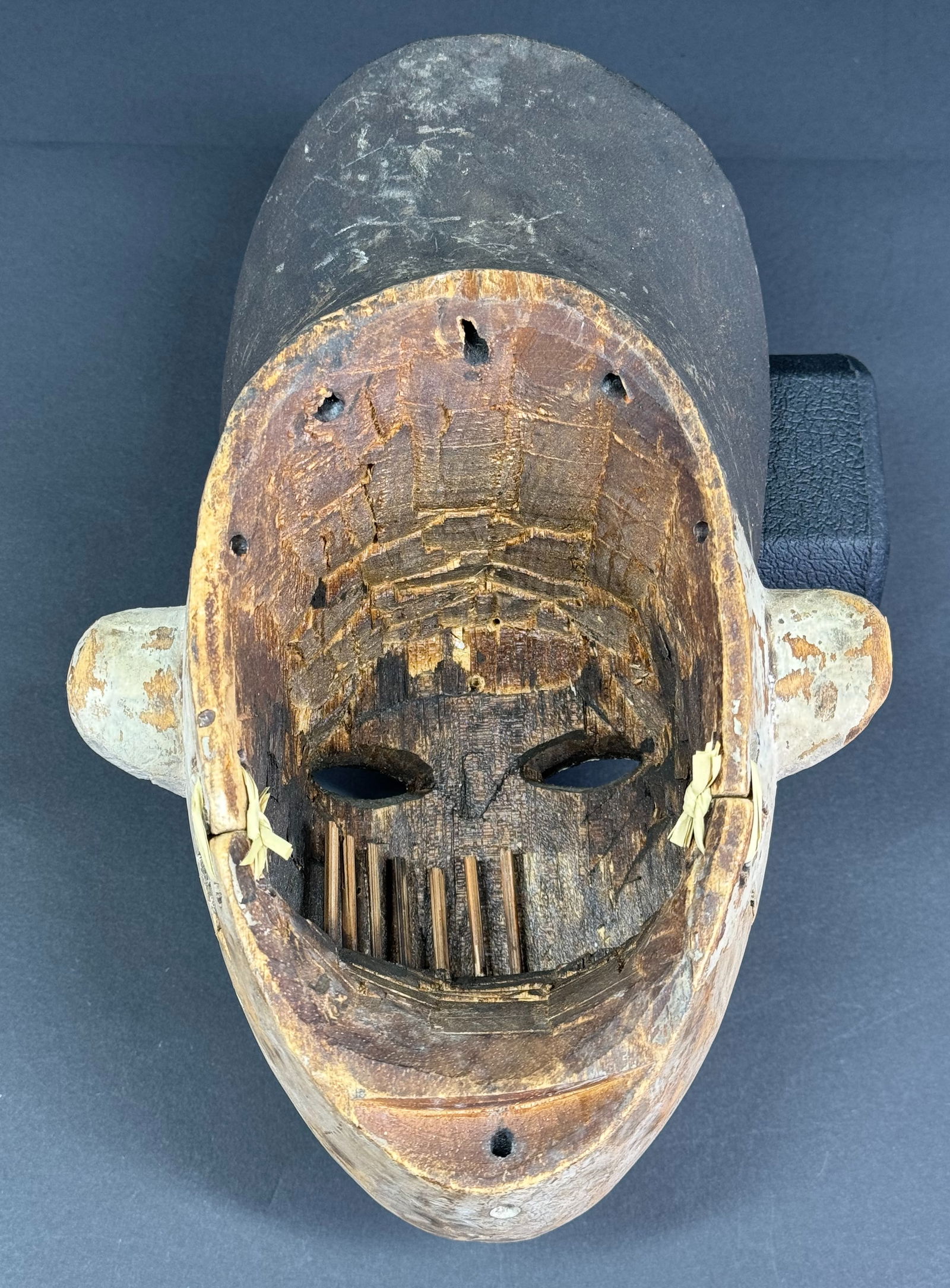 African Ogoni Nigeria Elu Articulated Jaw Mask. - 4