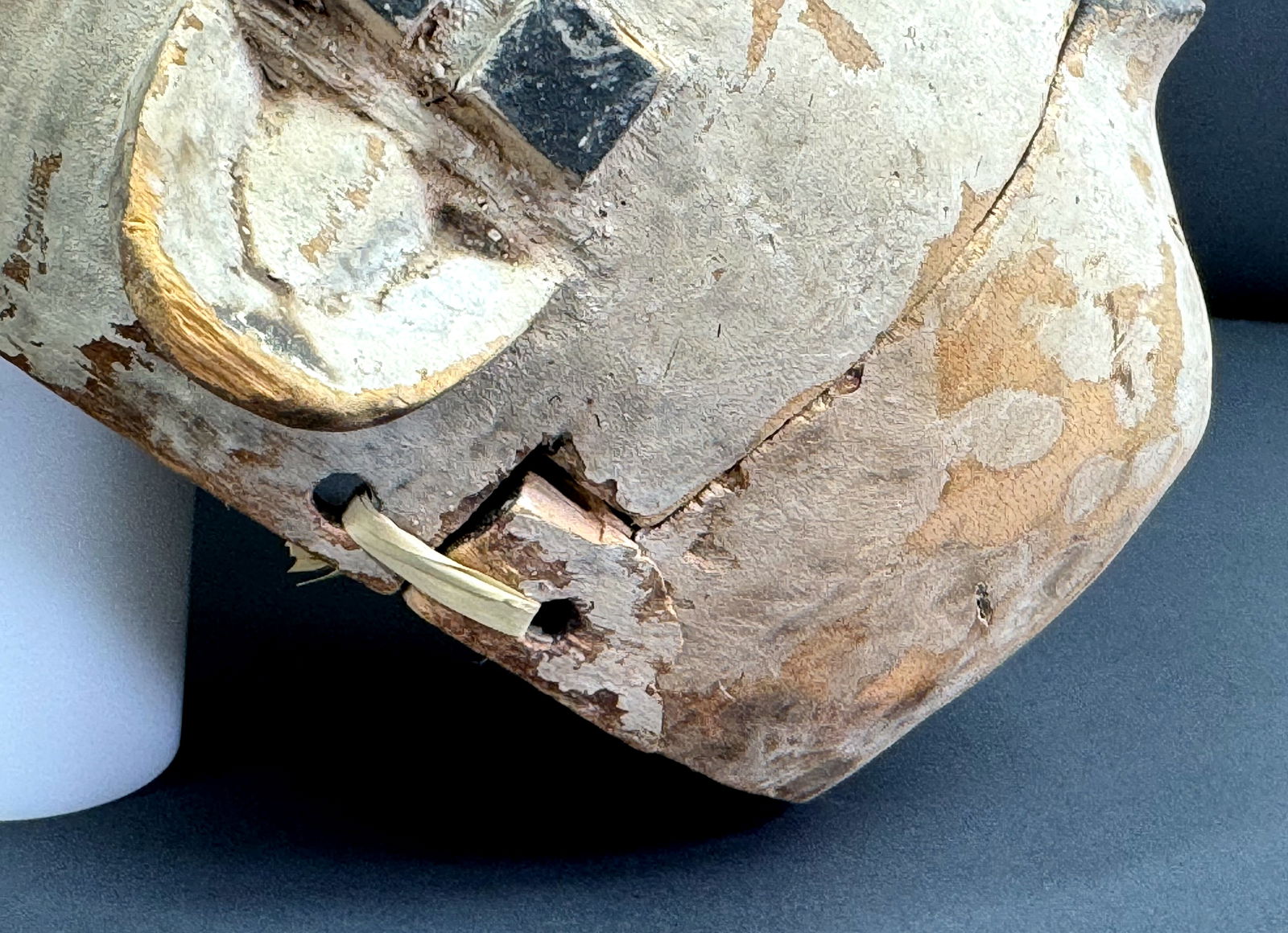 African Ogoni Nigeria Elu Articulated Jaw Mask. - 8