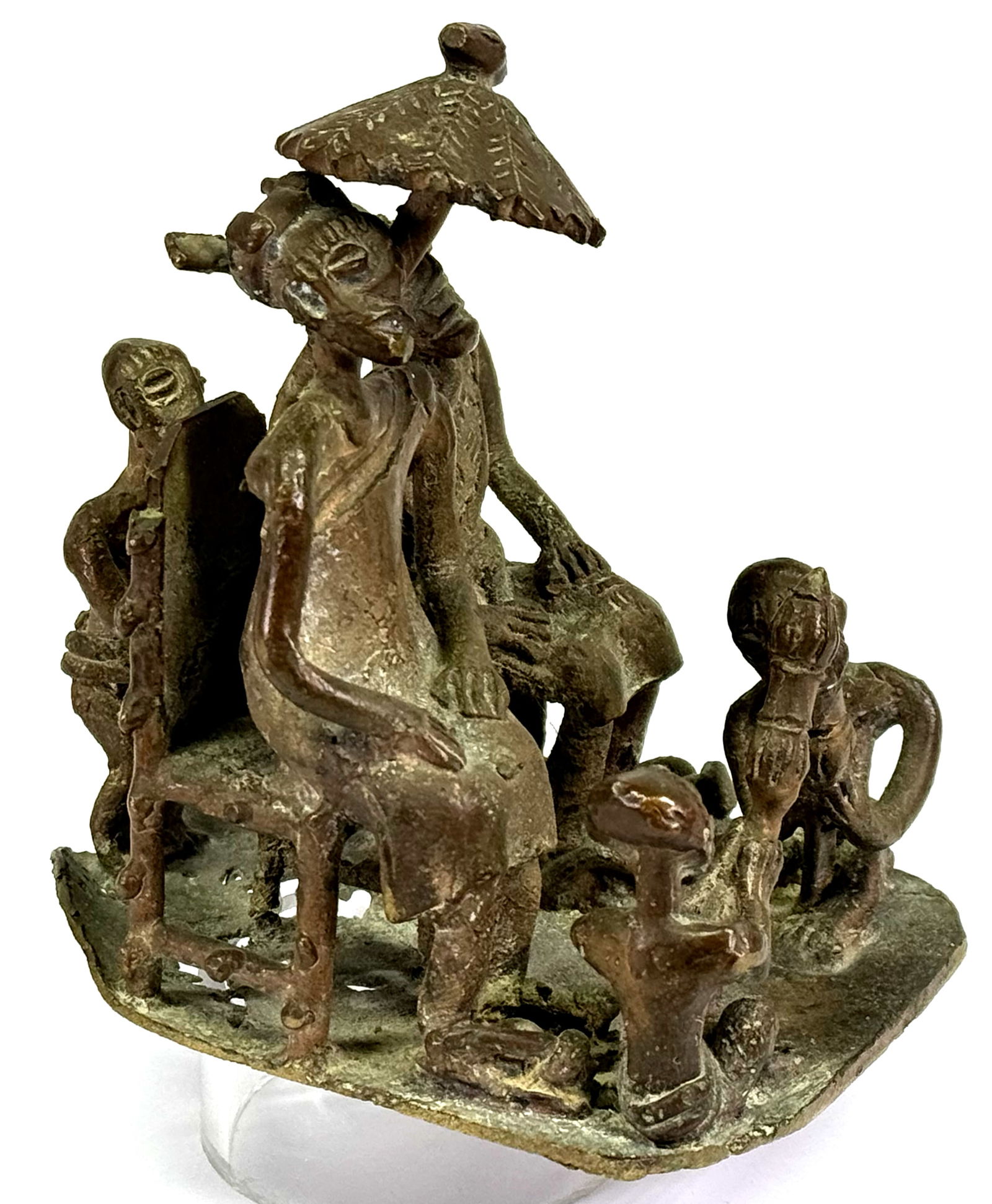African Ashanti Ghana Royal Group. Bronze.: IN HOUSE FLAT SHIPPING & HANDLING COST WITHIN ALL THE U.S. : $14 To bypass LiveShipping, and use our In-House shipping service for $14 or shipping combined for multiple lots, please select