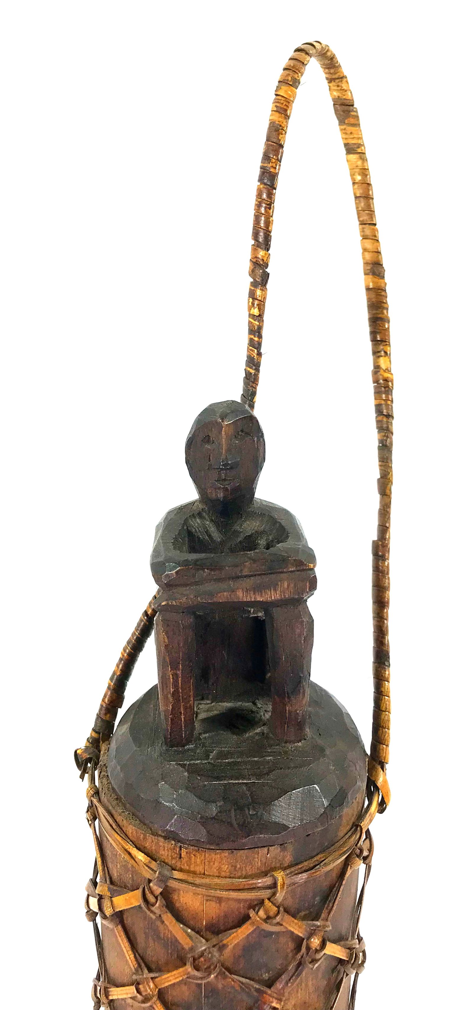 Ifugao Philippines lidded container. - 2