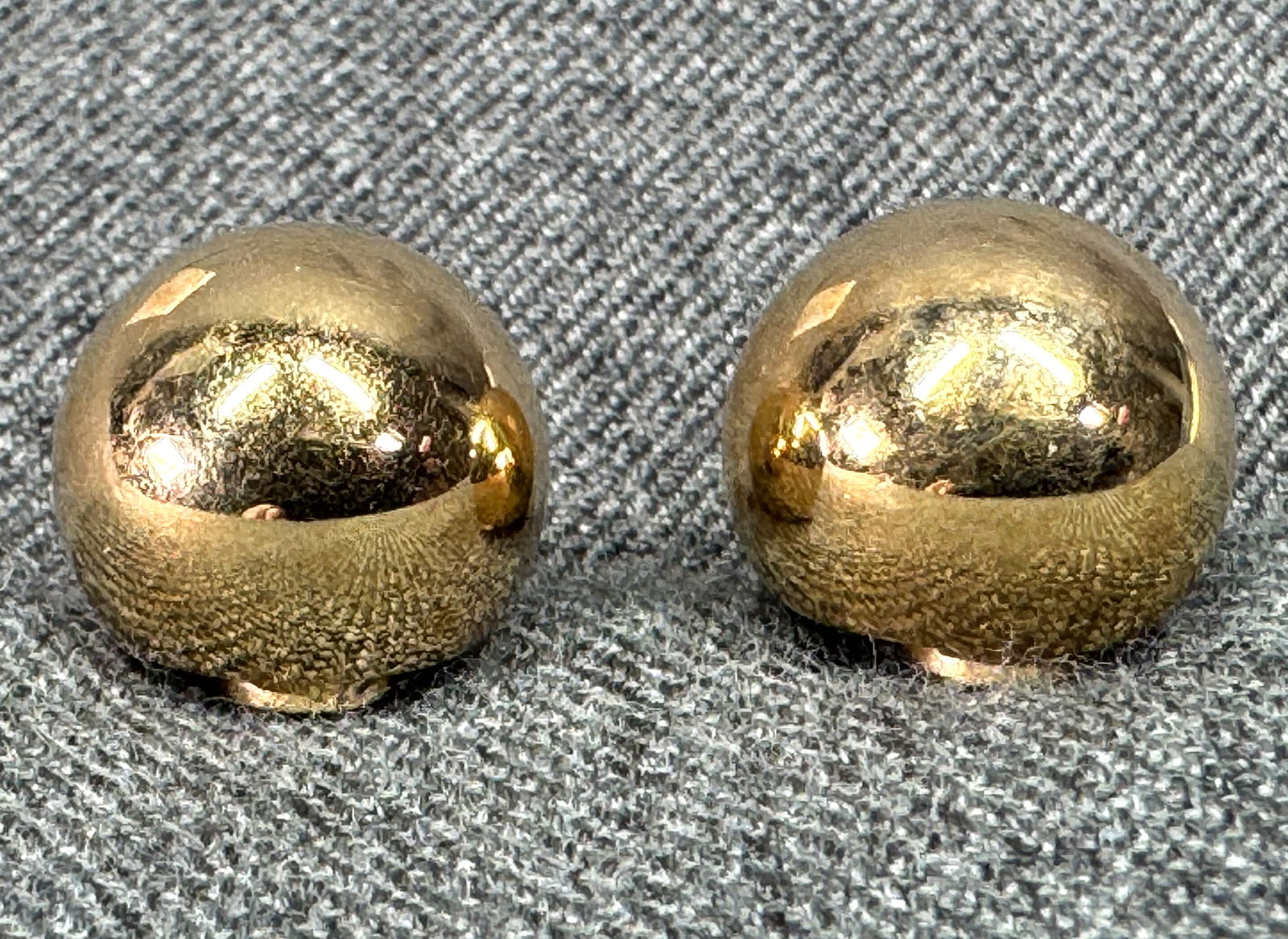 Vintage Bergere gold-toned clip earrings (1 of 5)
