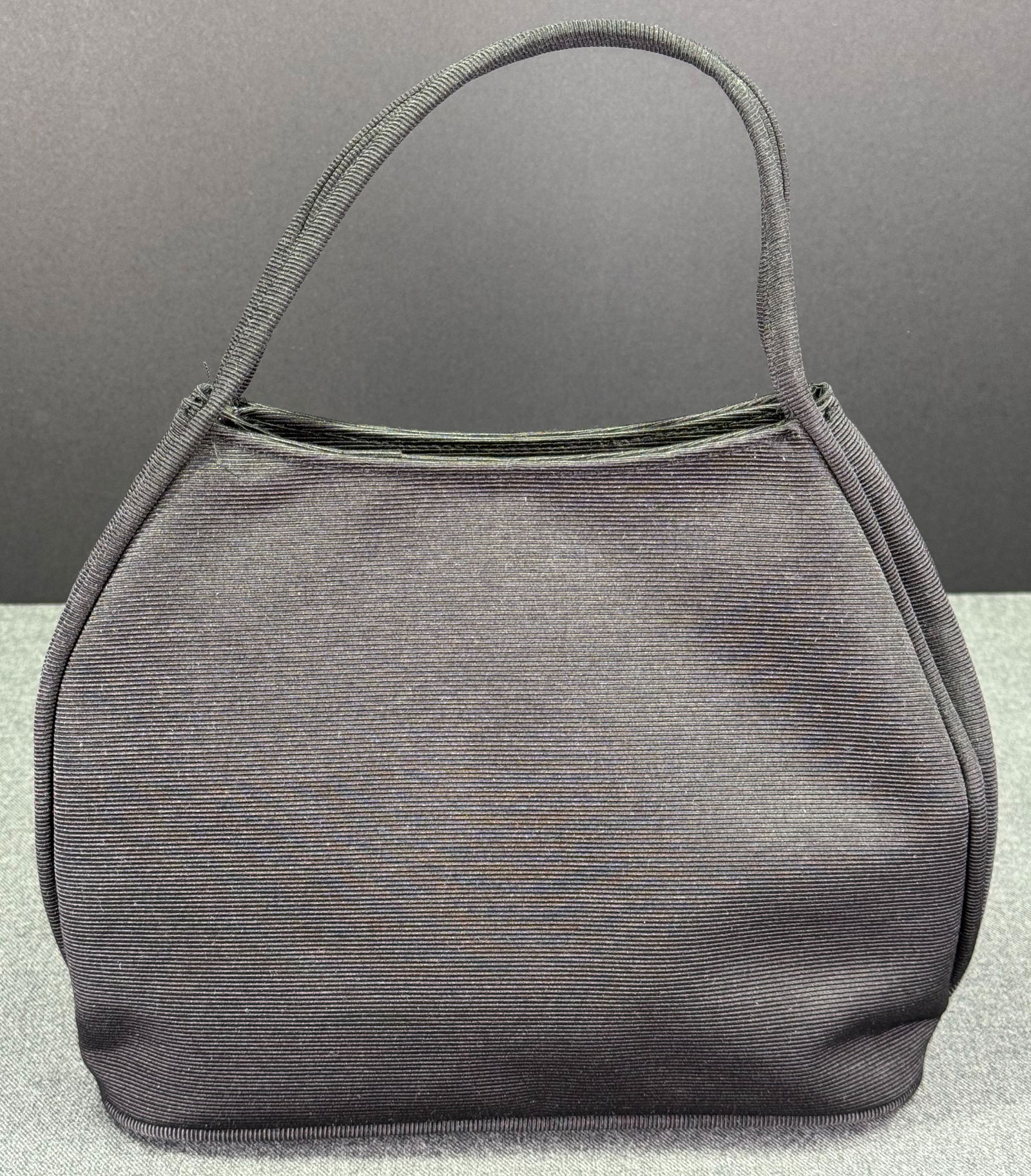 Vintage M.D. Forte black grosgrain purse bag (1 of 10)