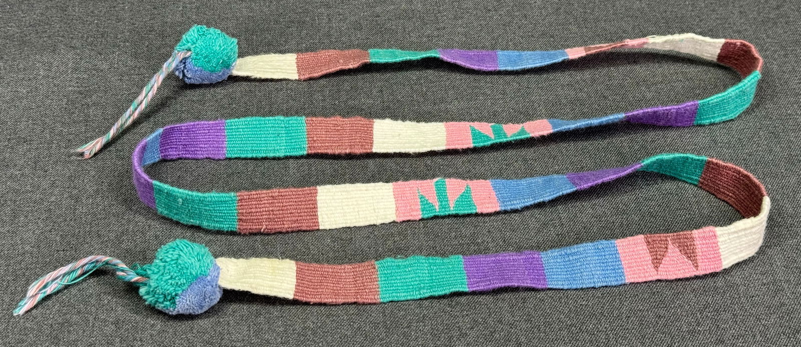 Vintage Guatemalan Hand Woven Cotton Sash Belt (1 of 4)