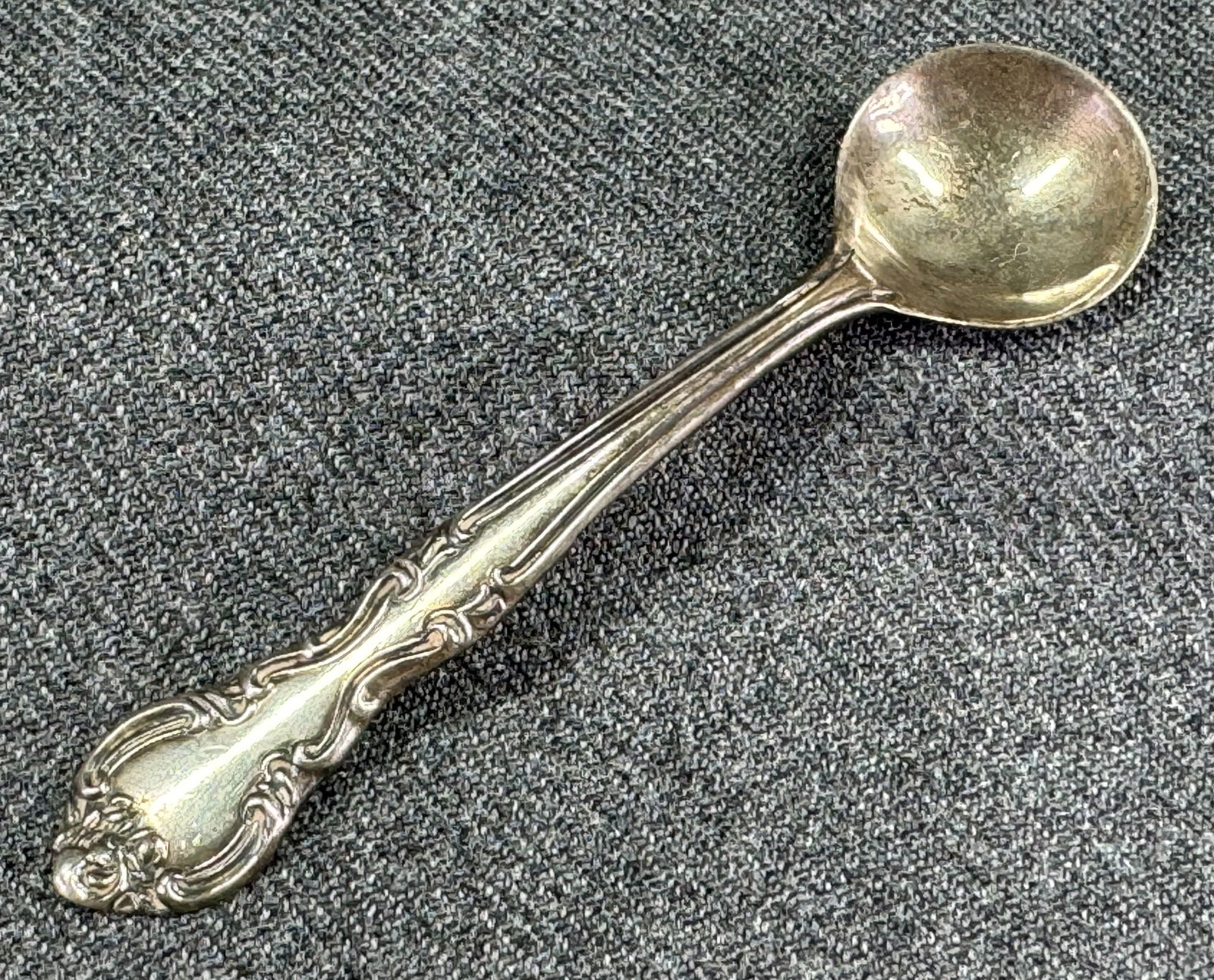 Vintage sterling silver miniature spoon pin brooch (1 of 8)